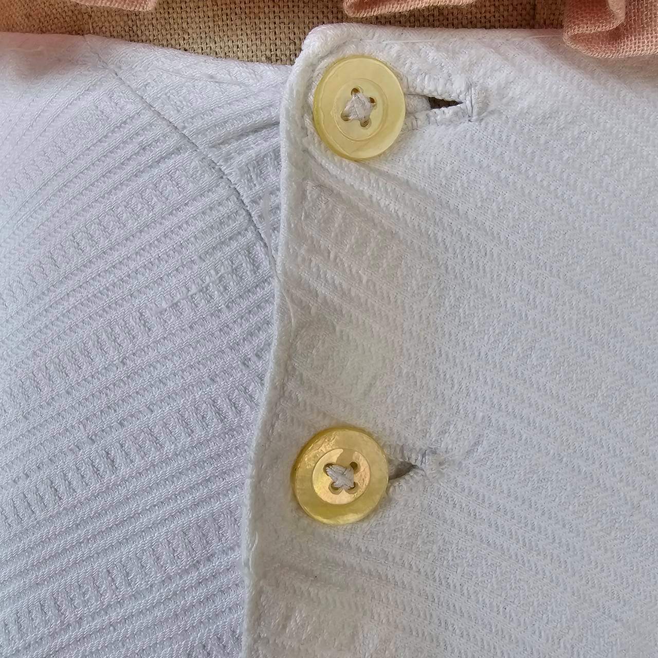 Euro vintage(ヨーロッパヴィンテージ) 30’s~「MB」 initials cutwork rim white cotton petticoat skirt ネーム刺繍入りカットワークレースのペチコートスカート Sサイズ程度 ホワイト