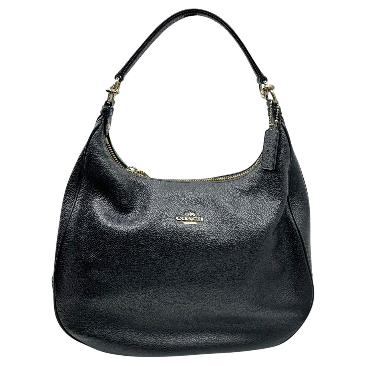 COACH(コーチ) Harley Hobo ハーレー ホーボー レザー ワンショルダー バッグ F38259 ブラック 本革 肩掛け