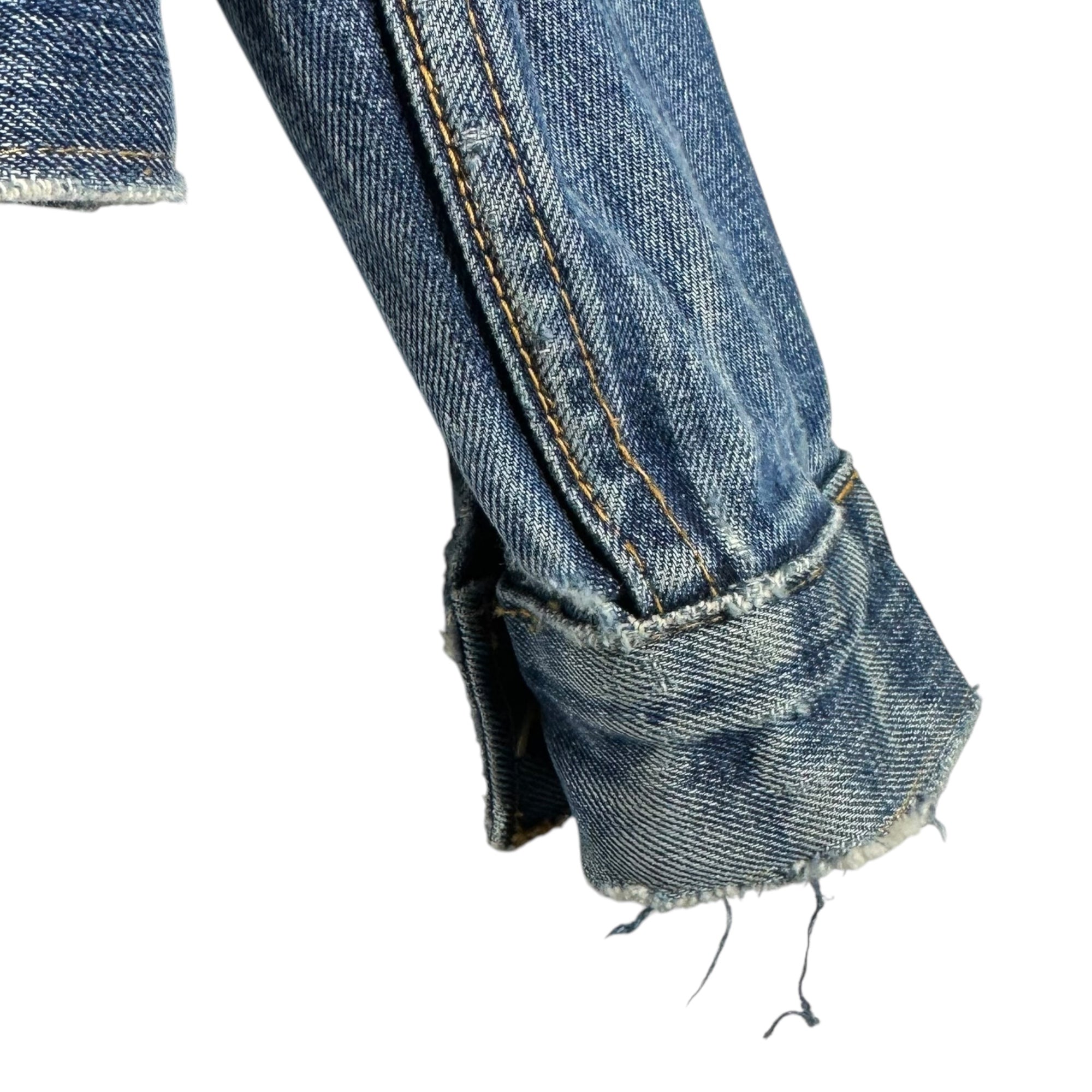 Levi's(リーバイス) 60's~70's 70505 BIG E vintage denim trucker jacket ヴィンテージ デニム トラッカー ジャケット 70505 表記無し(L程度) インディゴ 68~71年製造 古着 ボタン裏52 4th