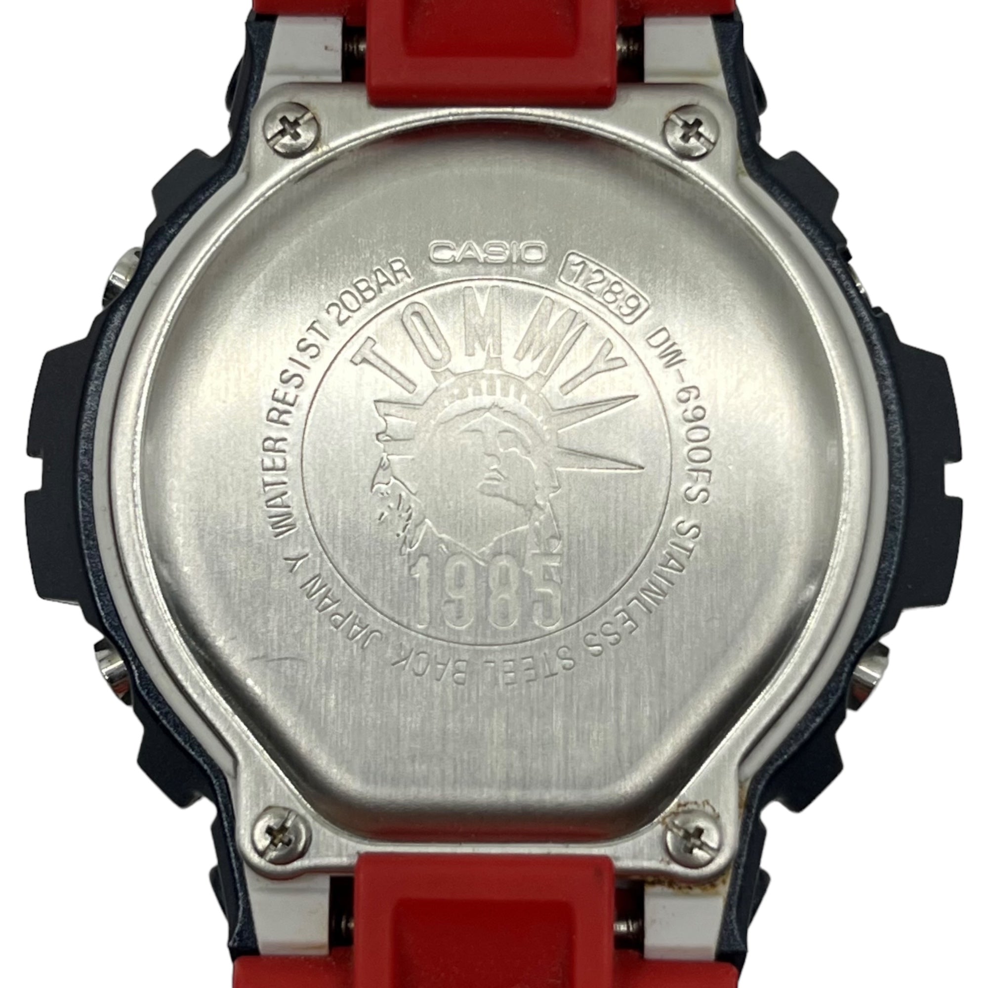 TOMMY×CASIO(トミー×カシオ) G-SHOCK FLAG ジーショック フラグ コラボレーション モデル DW-6900FS ネイビー×レッド 箱付き