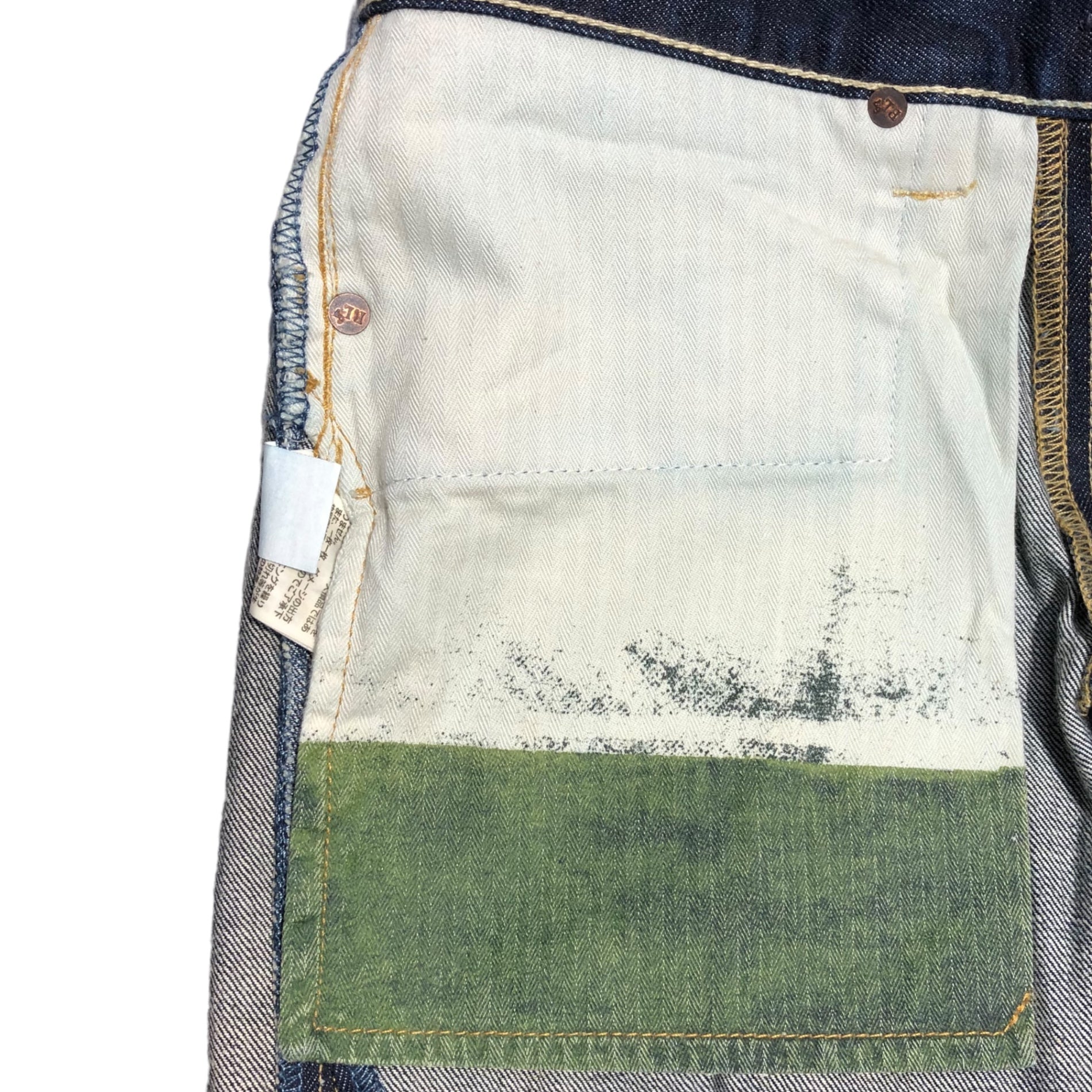 POLO RALPH LAUREN(ポロラルフローレン) Vintage processed straight denim pants ヴィンテージ加工 デニム パンツ PP-RL-HW-0262 32×32 デニムパンツ