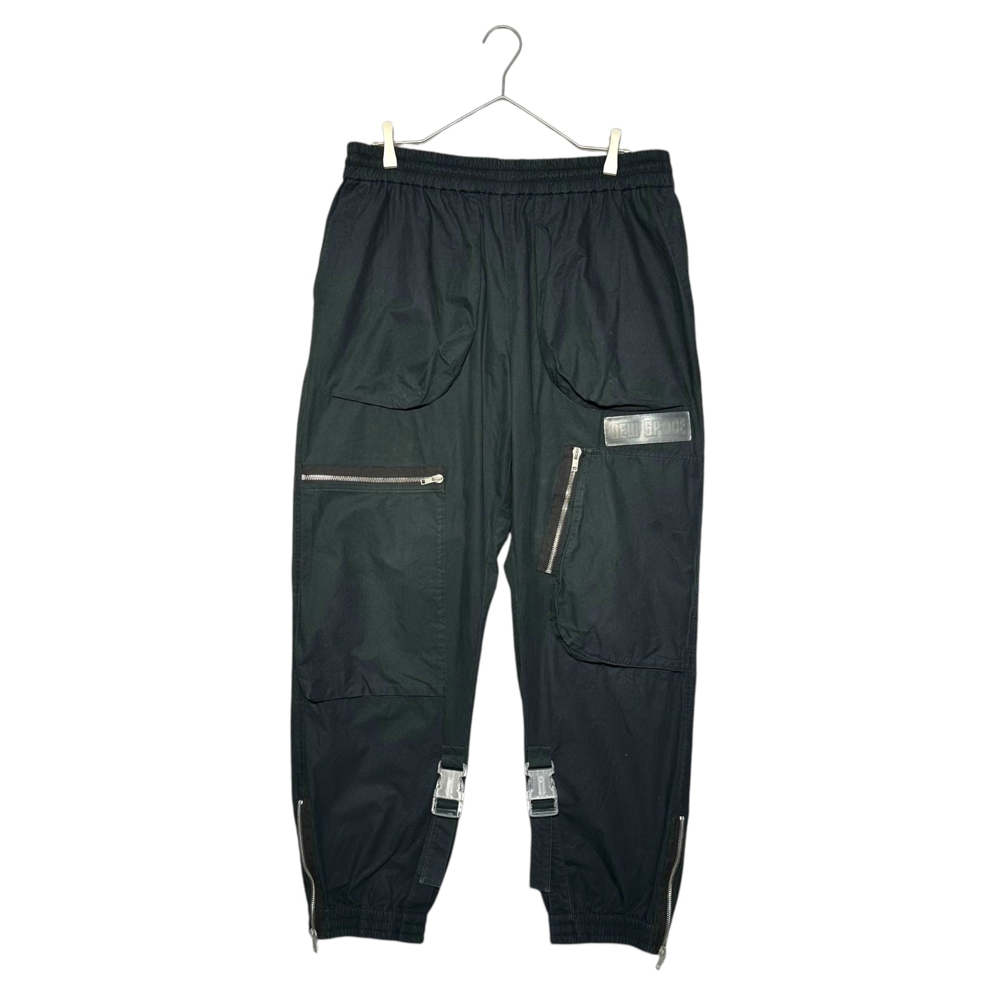 Off-White(オフホワイト) Gimmick zip buckle jogger pants ギミック ジップ バックル ジョガー パンツ OMCA069S18938008 L ブラック ヴァージルアブロー カーゴ
