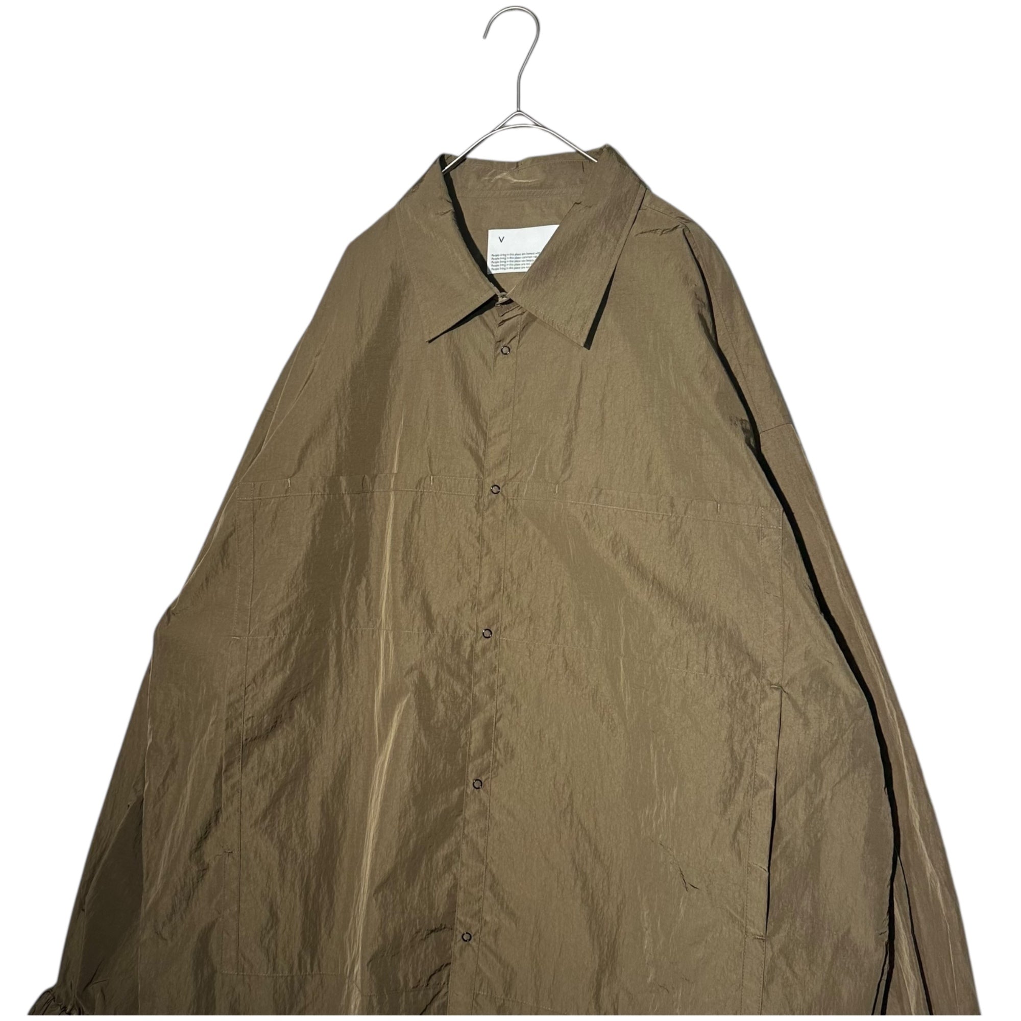 VOAAOV(ヴィアーブ) RECYCLE NYLON TAFFETA Shirt Blouson リサイクル ナイロン タフタ シャツ ブルゾン VOSH-M11 2(M程度) カーキ