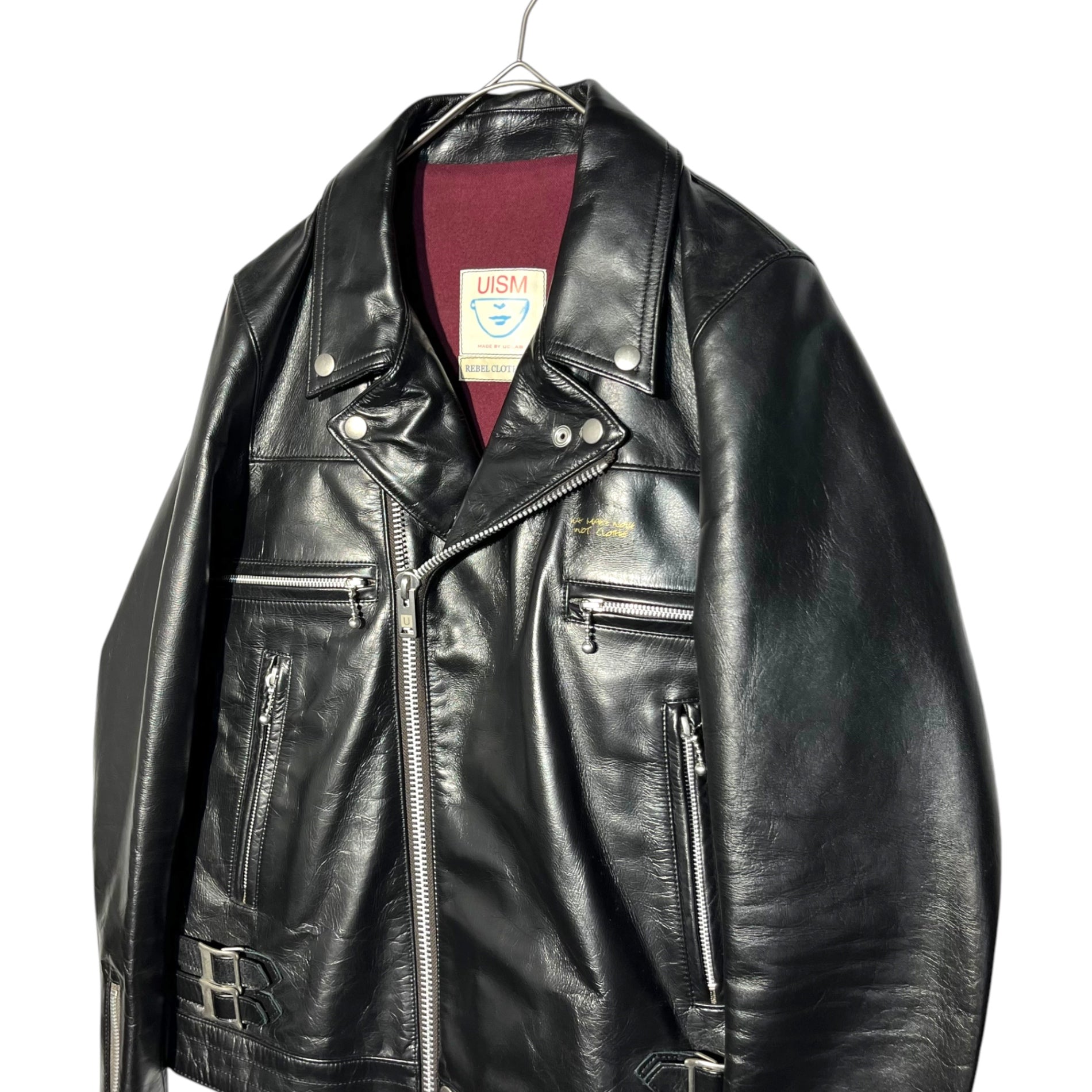 UNDERCOVER(アンダーカバー) Standard Basic double riders jacket leather cowhide 定番 ベーシック ダブル ライダース ジャケット レザー 牛革 UCA4201 1(S) ブラック 定番人気商品