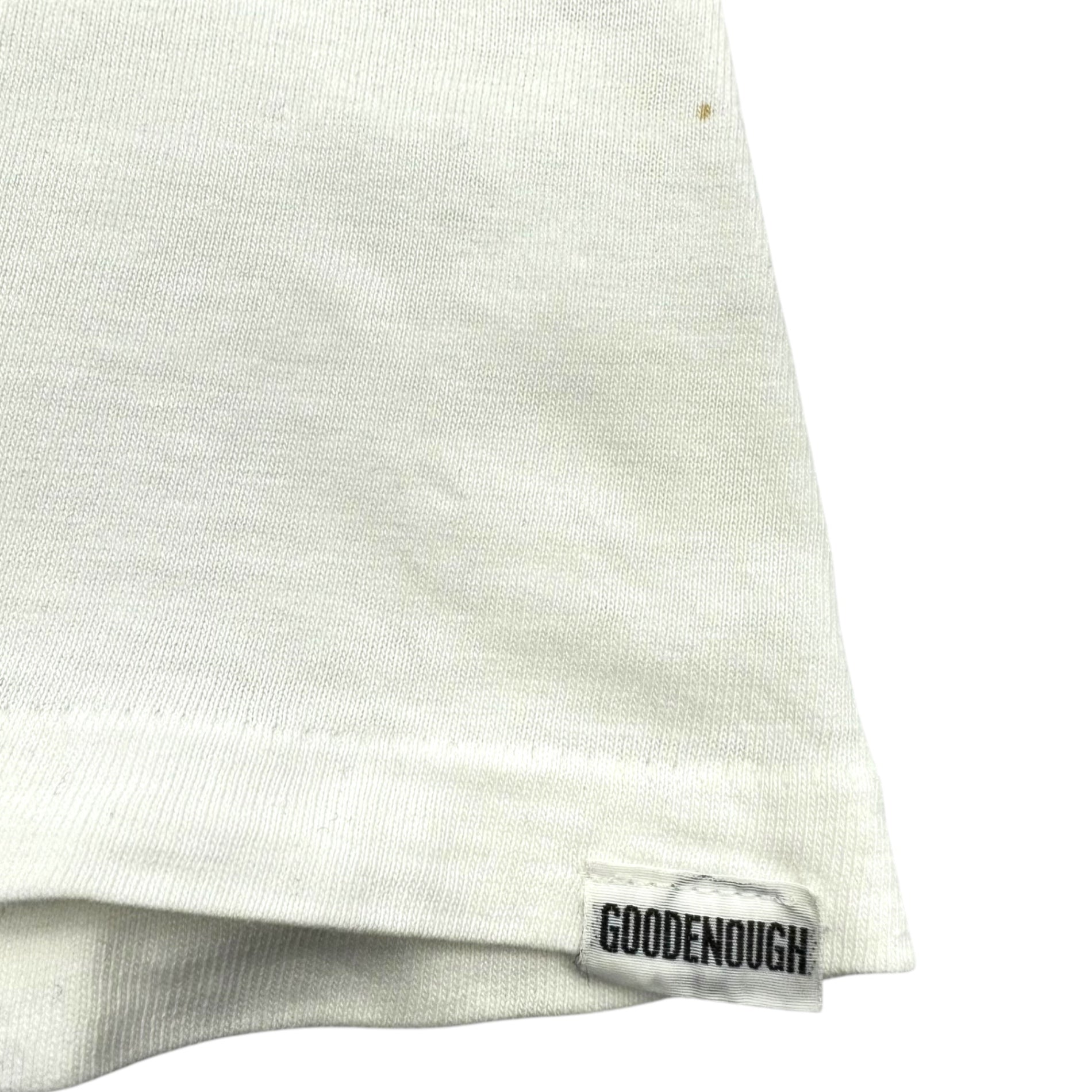 GOODENOUGH(グッドイナフ) 90's SUPREME DEVICE T-SHIRT 90年代 シュプリーム デバイス Tシャツ L ホワイト×ブルー 90年代オリジナル Hanesボディ