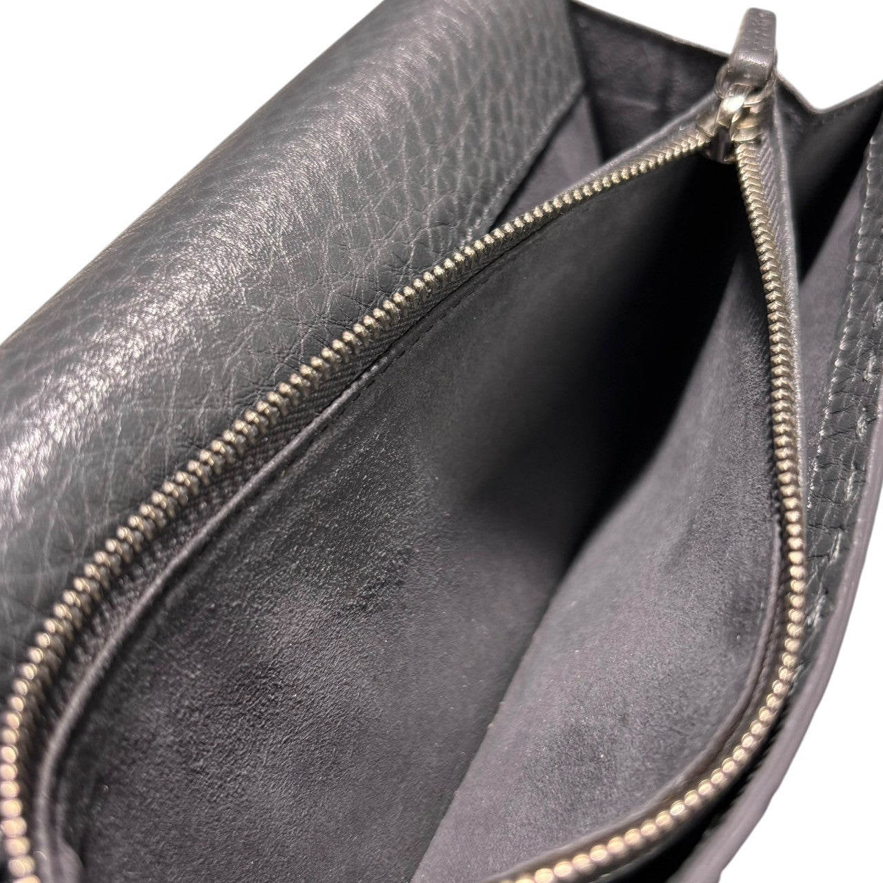 FENDI(フェンディ) PEEKABOO trifold long wallet ピーカブー 3つ折り 長財布 8M0308 グレー 箱付