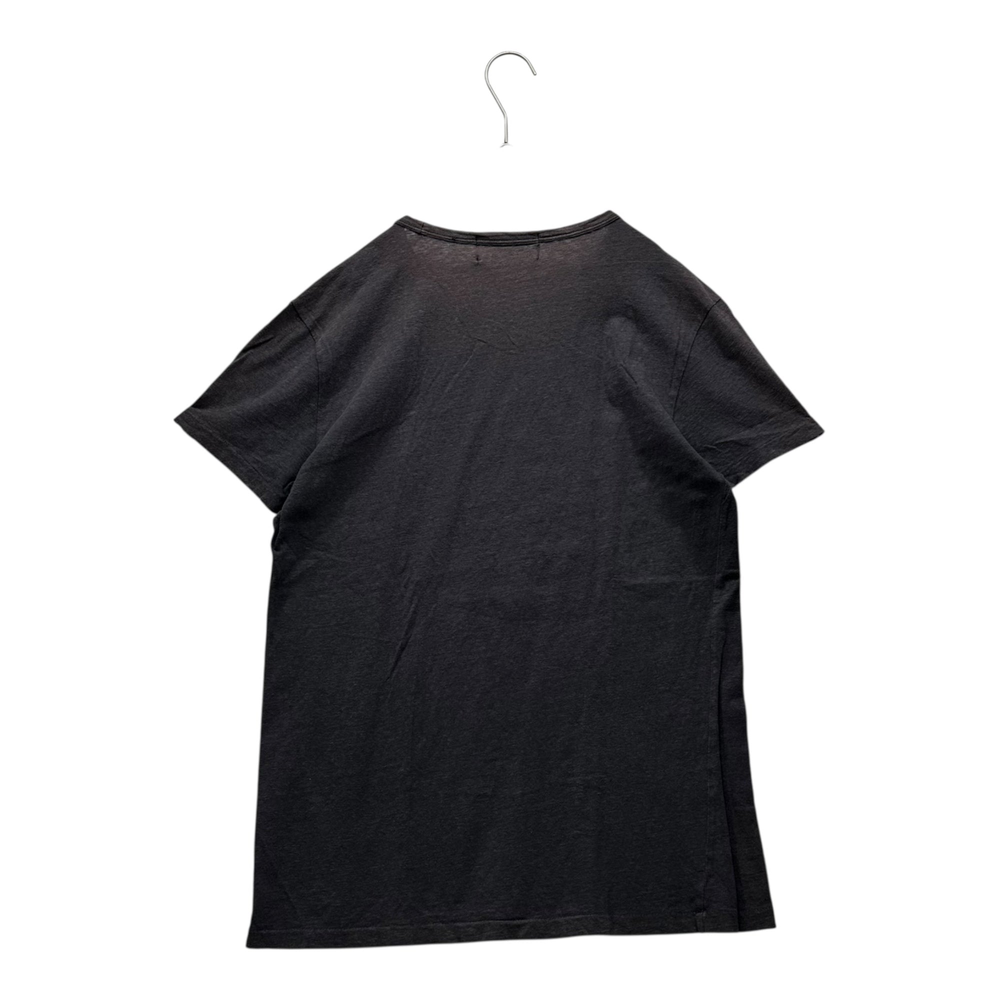 RRL(ダブルアールエル) Vintage-Washed Crew Neck T-Shirt ヴィンテージ加工 クルーネック Tシャツ ブラック(フェード強め)