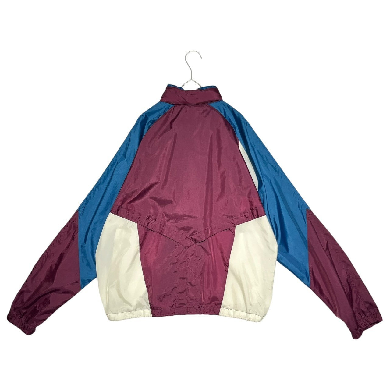 NIKE(ナイキ) 90's Nylon track jacket ナイロン トラック ジャケット S ボルドー×ブルー 銀タグ 90年代 パーカー