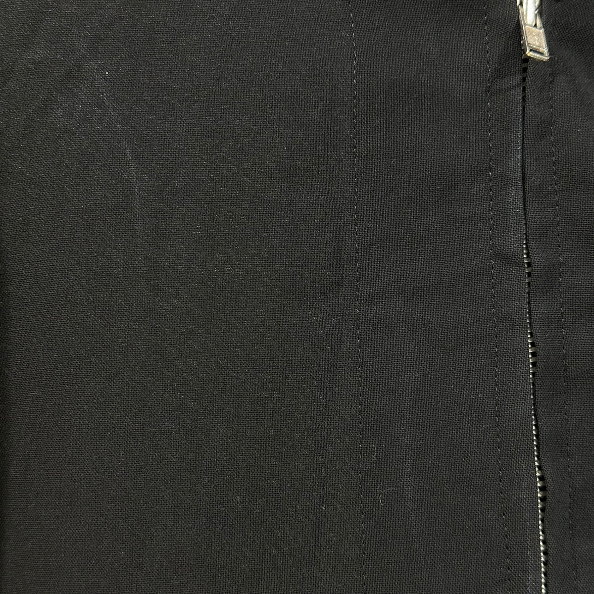 YOHJI YAMAMOTO(ヨウジヤマモト) Vintage Linen-Sleeve Zip-Up Dress ヴィンテージ リネン スリーブ ジップ アップ ワンピース FB-D78-101 S ブラック