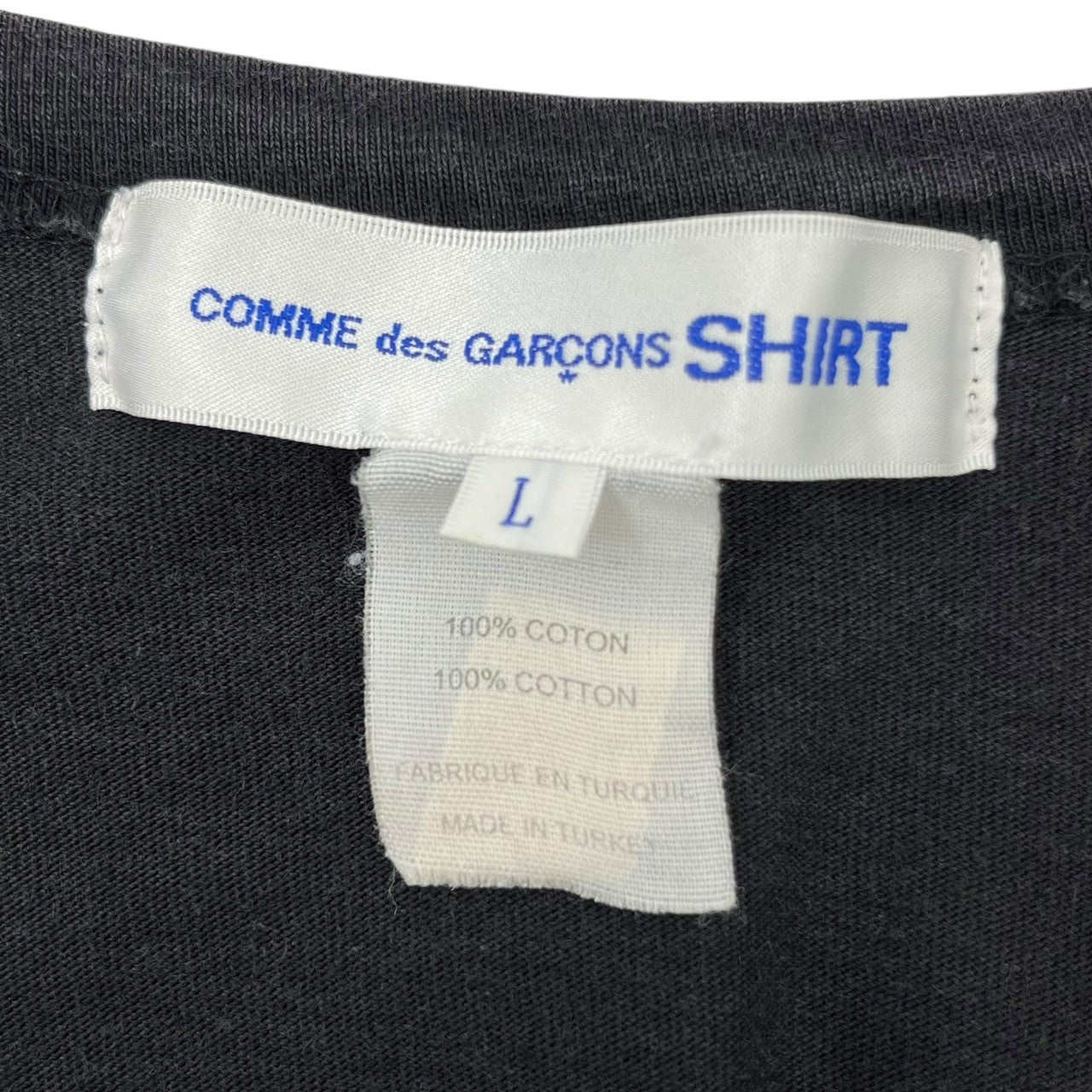 COMME des GARCONS SHIRT(コムデギャルソンシャツ) Chest logo long sleeve T-shirt 胸ロゴ 長袖 Tシャツ L ブラック