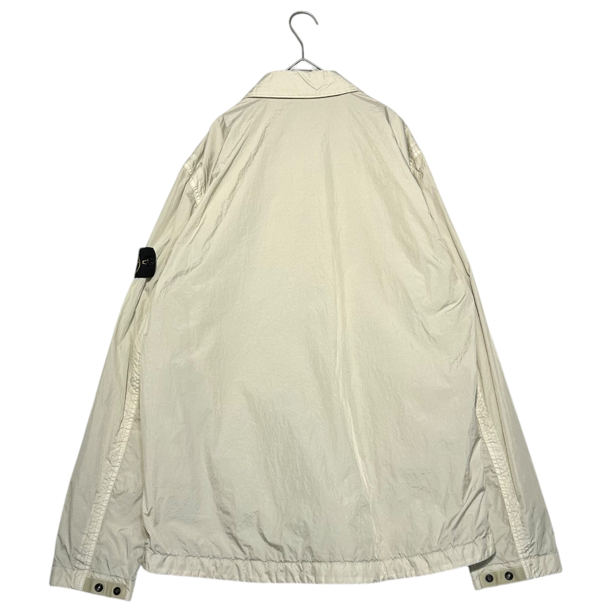 STONE ISLAND(ストーンアイランド) 23AW GARMENT DYED CRINKLE REPS RECYCLED NYLON ガーメント ダイ リサイクル ナイロン シャツ ジャケット 791510723 XL ベージュ ブルゾン