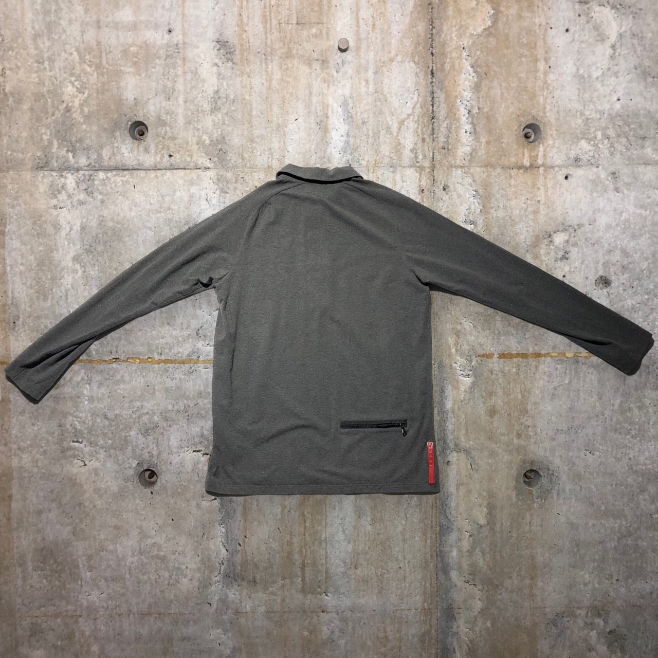 PRADA SPORT(プラダスポーツ) ハージジップバックポケットプルオーバー M グレー アーカイヴ