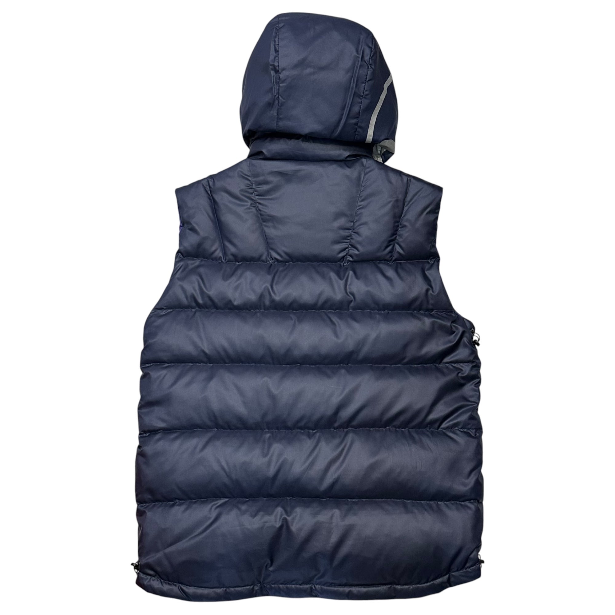 GOODENOUGH(グッドイナフ) 00s' G Logo Hooded jacket Down Vest Gロゴ フーデットジャケット ダウン ベスト M ダークネイビー×パープル