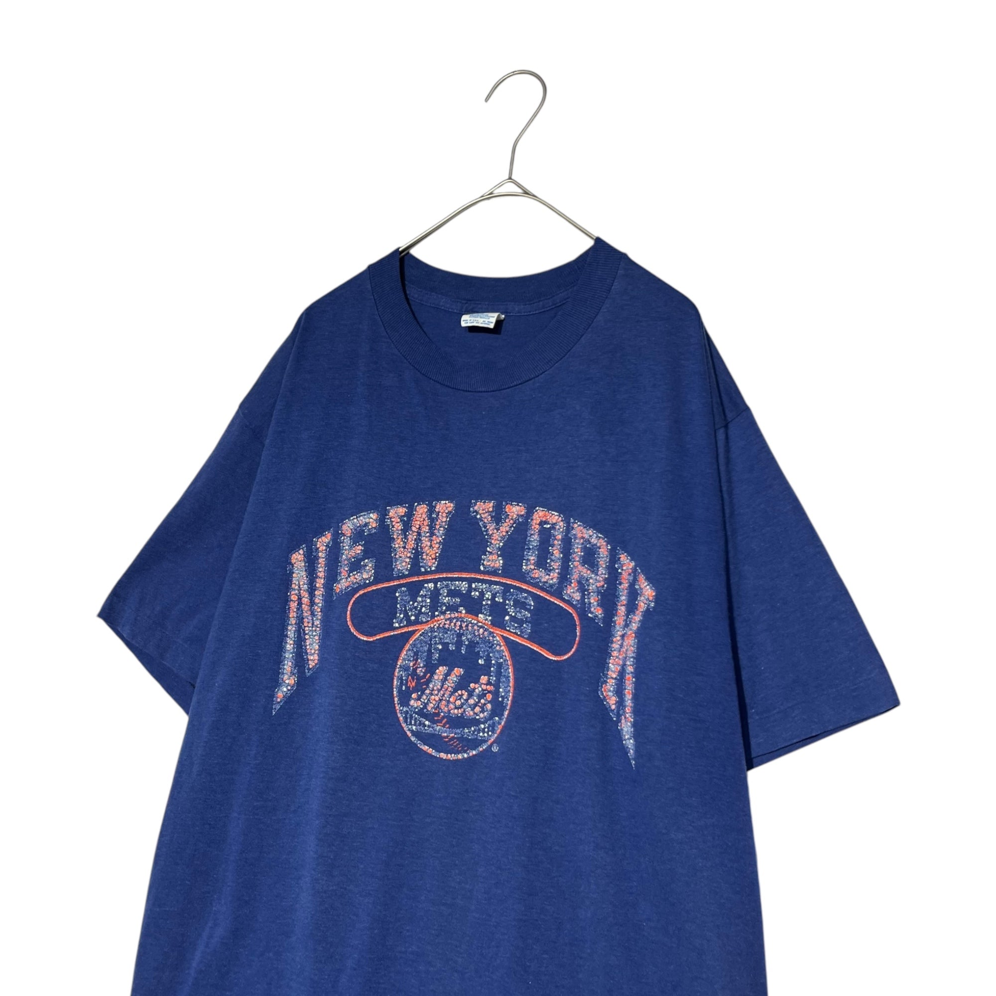 Champion(チャンピオン) 80's Trico Tag New York Mets Print T-shirt 80年代 トリコタグ ニューヨークメッツ プリント Tシャツ XL ブルー 80年代 トリコタグ後期 ヴィンテージ 野球 スポーツ