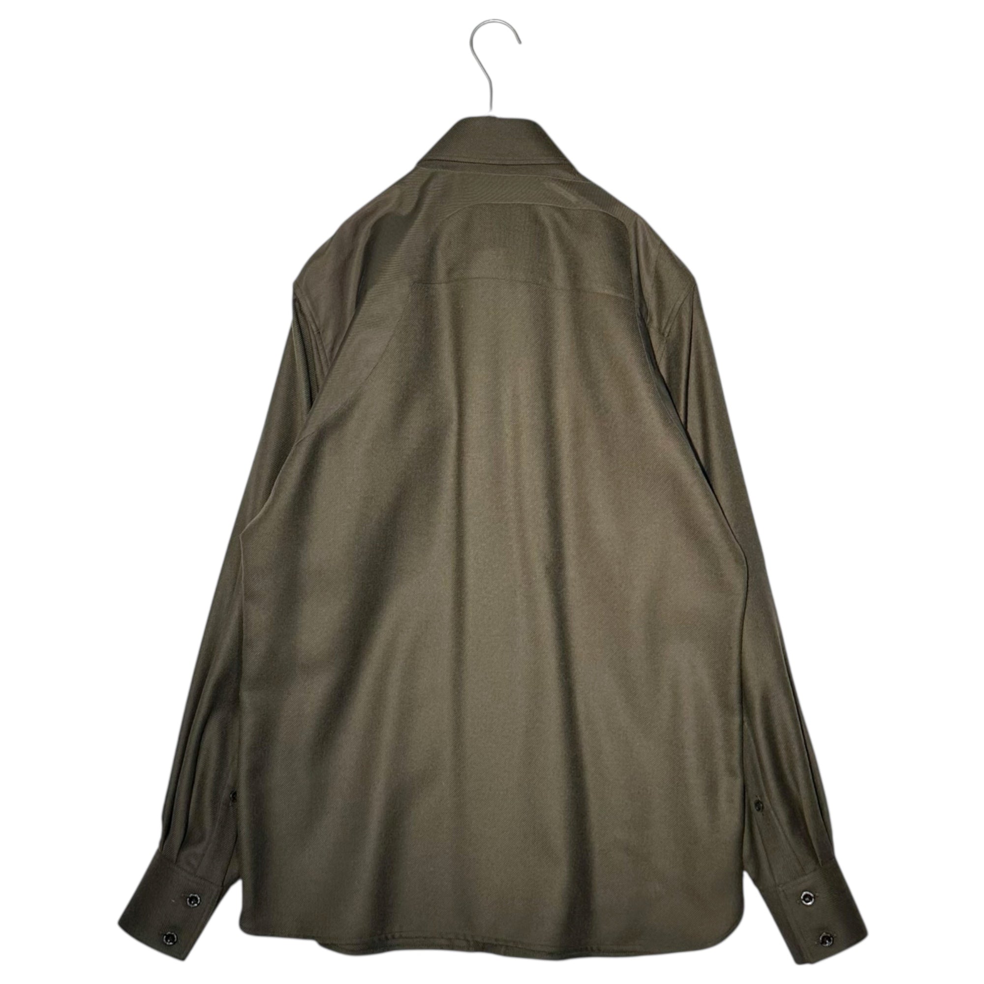 ALEXANDER MCQUEEN(アレキサンダーマックイーン) Wool Harness Shirt ウール ハーネス シャツ 15 165(S程度) カーキ