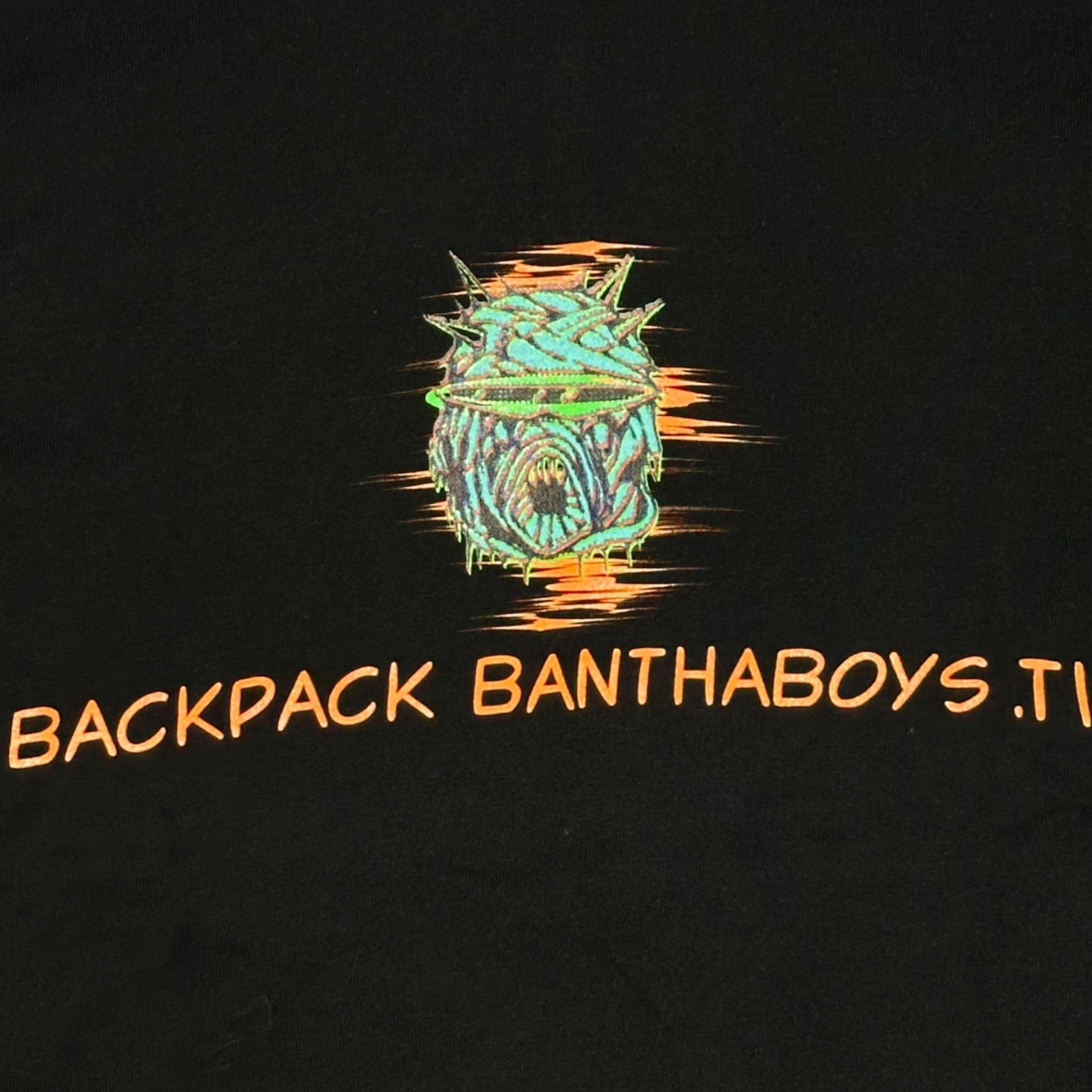 UNDERCOVER(アンダーカバー) 01SS SK8THING ART DEVIL TUSKEN NOMADS print Tee アート デビル タスケン ノーマッド プリント Tシャツ L ブラック×オレンジ