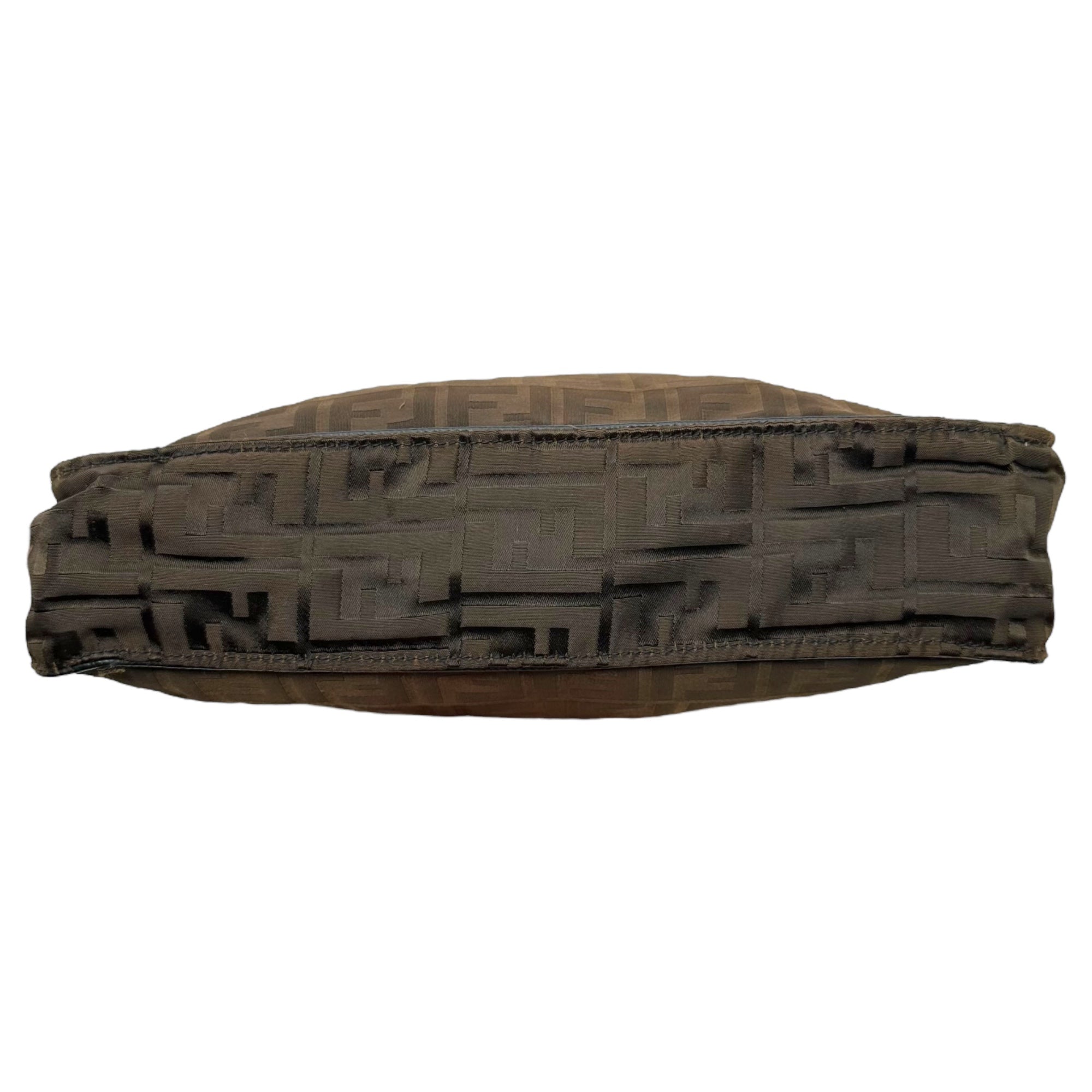 FENDI(フェンディ) Vintage zucca pattern nylon pouch ヴィンテージ ズッカ柄 ナイロン ポーチ ブラウン セカンド バッグ 総柄 OLD オールド