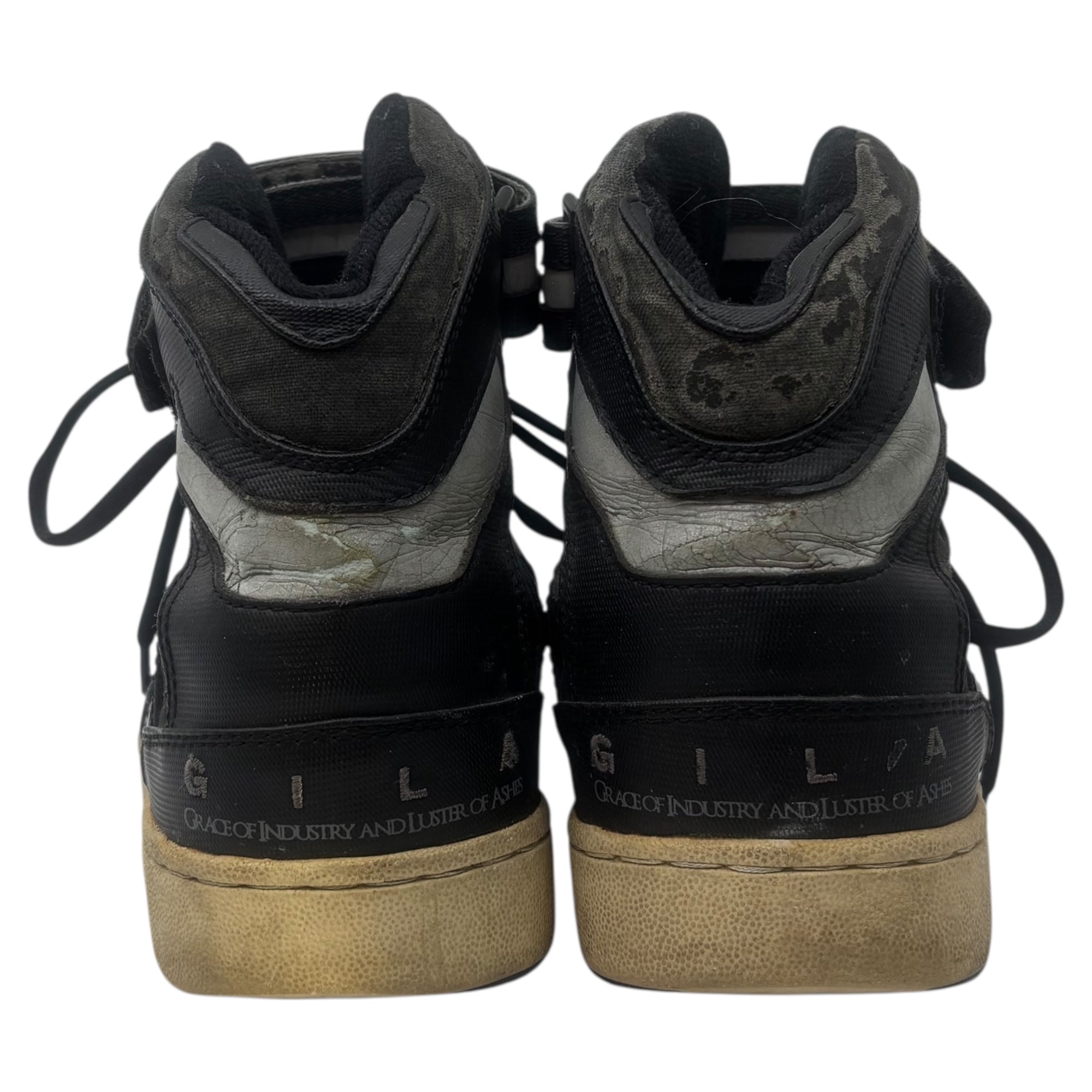 UNDERCOVER(アンダーカバー) 09AW ”Earmuff Maniac” GILA High-top sneakers イヤーマフ マニアック期 ハイカット スニーカー D6F07 M(26〜26.5cm程度) ブラック アーカイブ
