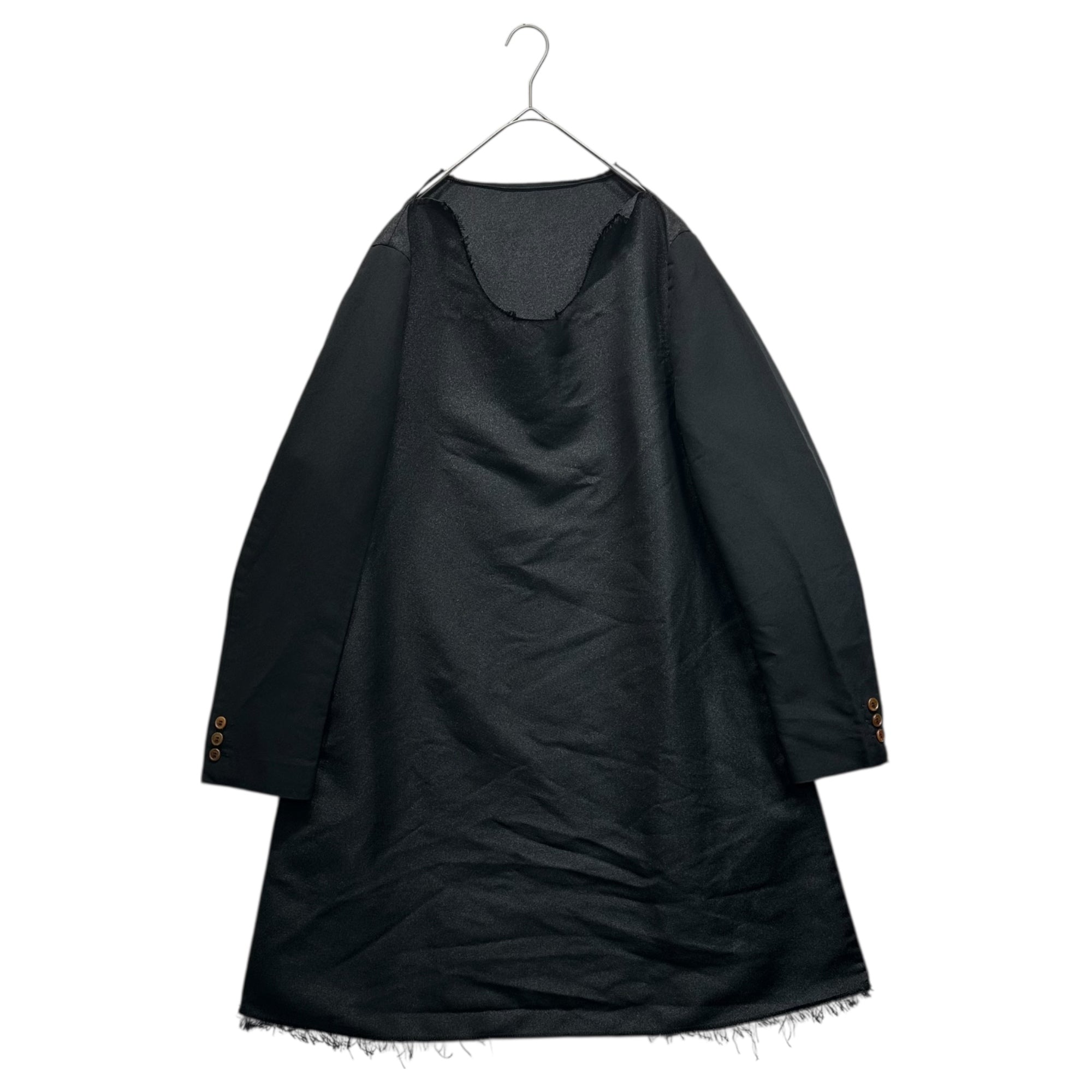 COMME des GARCONS HOMME PLUS(コムデギャルソンオムプリュス) 19AW Esther Jacket Sleeve Long Silhouette Dress エステル ジャケットスリーブ ロング シルエット ワンピース PD-J067 S ブラック AD2019 「暗闇のなかに見る美しさ」期