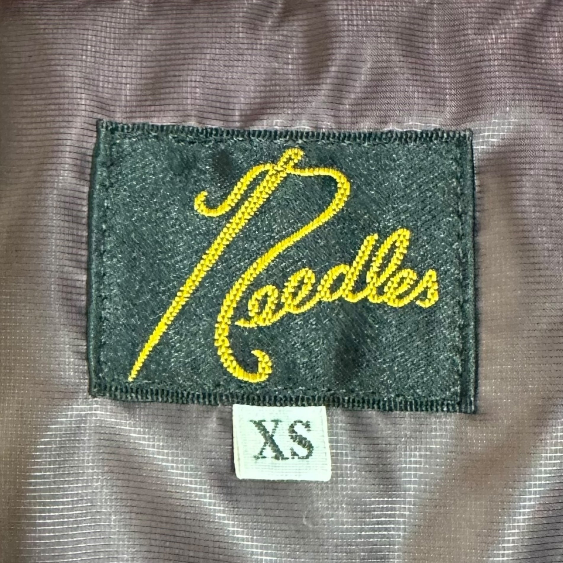 NEEDLES(ニードルズ) SUR COAT PRINTED NYLON ドット柄 ナイロン ダウン ブルゾン LQ143 XS ブラウン ジャケット