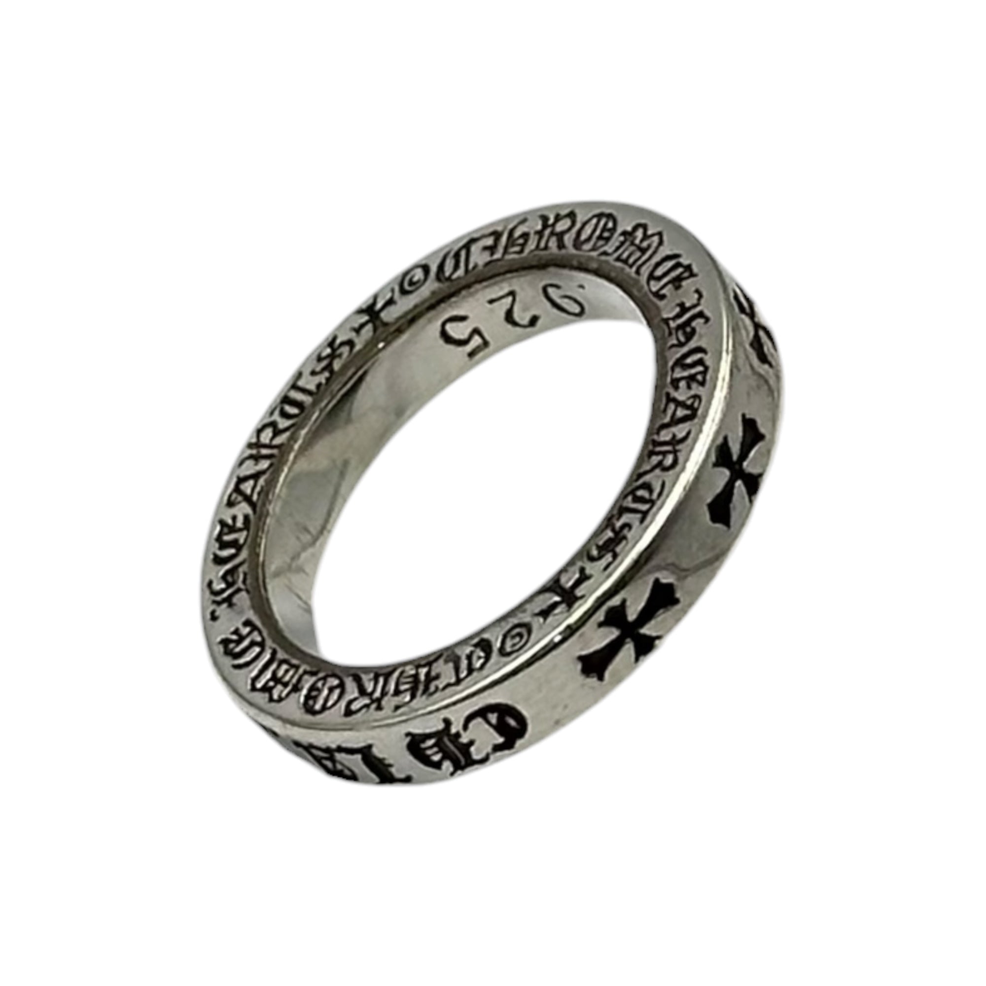 CHROME HEARTS(クロムハーツ) 3mm SPACER FUCKYOU LA ロサンゼルス限定 スペーサー リング 7号 シルバー 指輪
