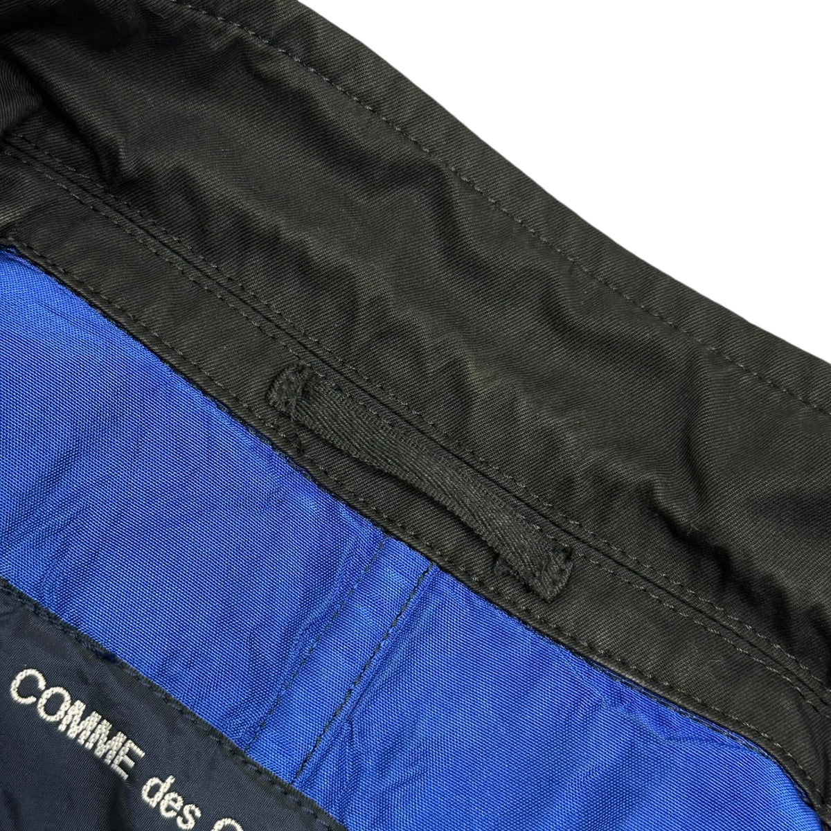 COMME des GARCONS HOMME(コムデギャルソンオム) 2009SS Cotton 3B Jacket コットン 3B テーラード ジャケット HC-J019 SS ブラック×ブルー AD2008