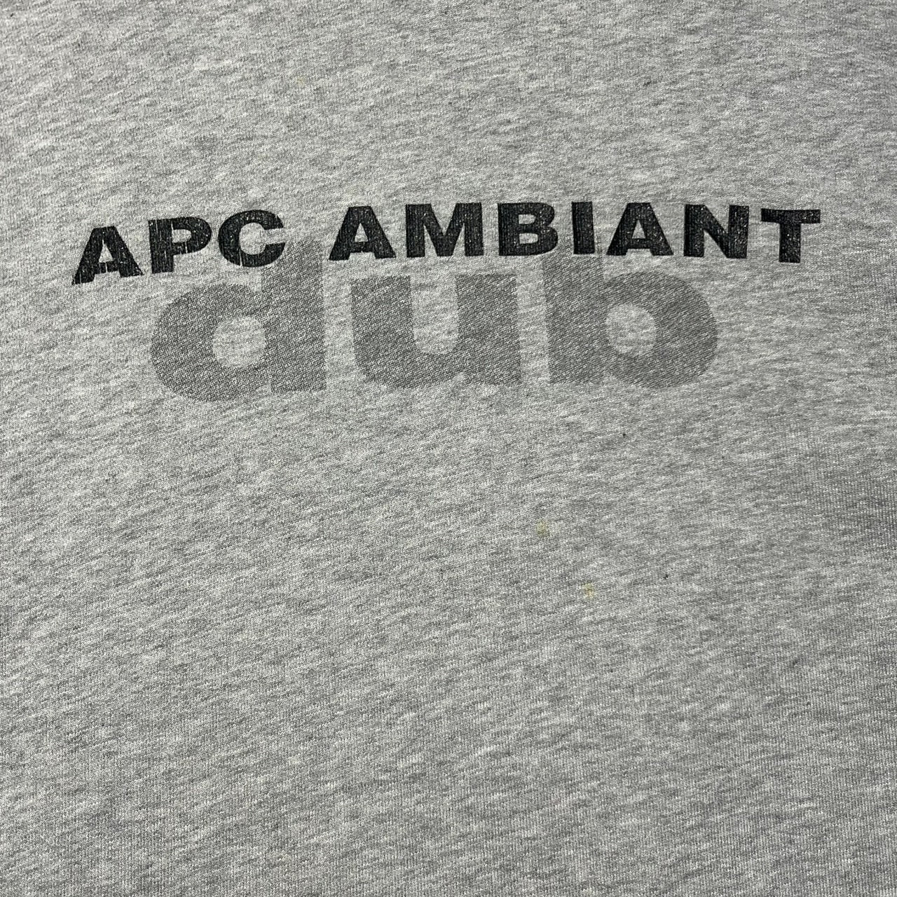 A.P.C.(アーペーセー) 90~00'sプリントスウェットプルオーバー L グレー フランスメイド