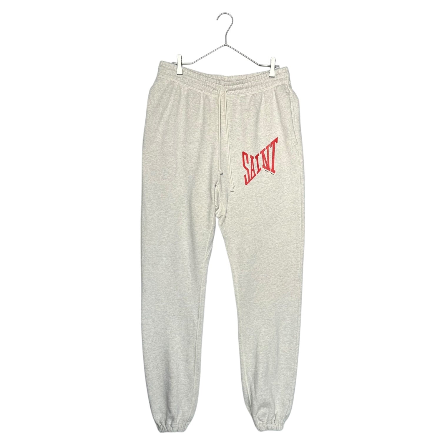 SAINT MICHAEL(セントマイケル) 21AW SWT_PANTS_LOGO ロゴ スウェット パンツ SM-A21-0000-038 M ライトグレー