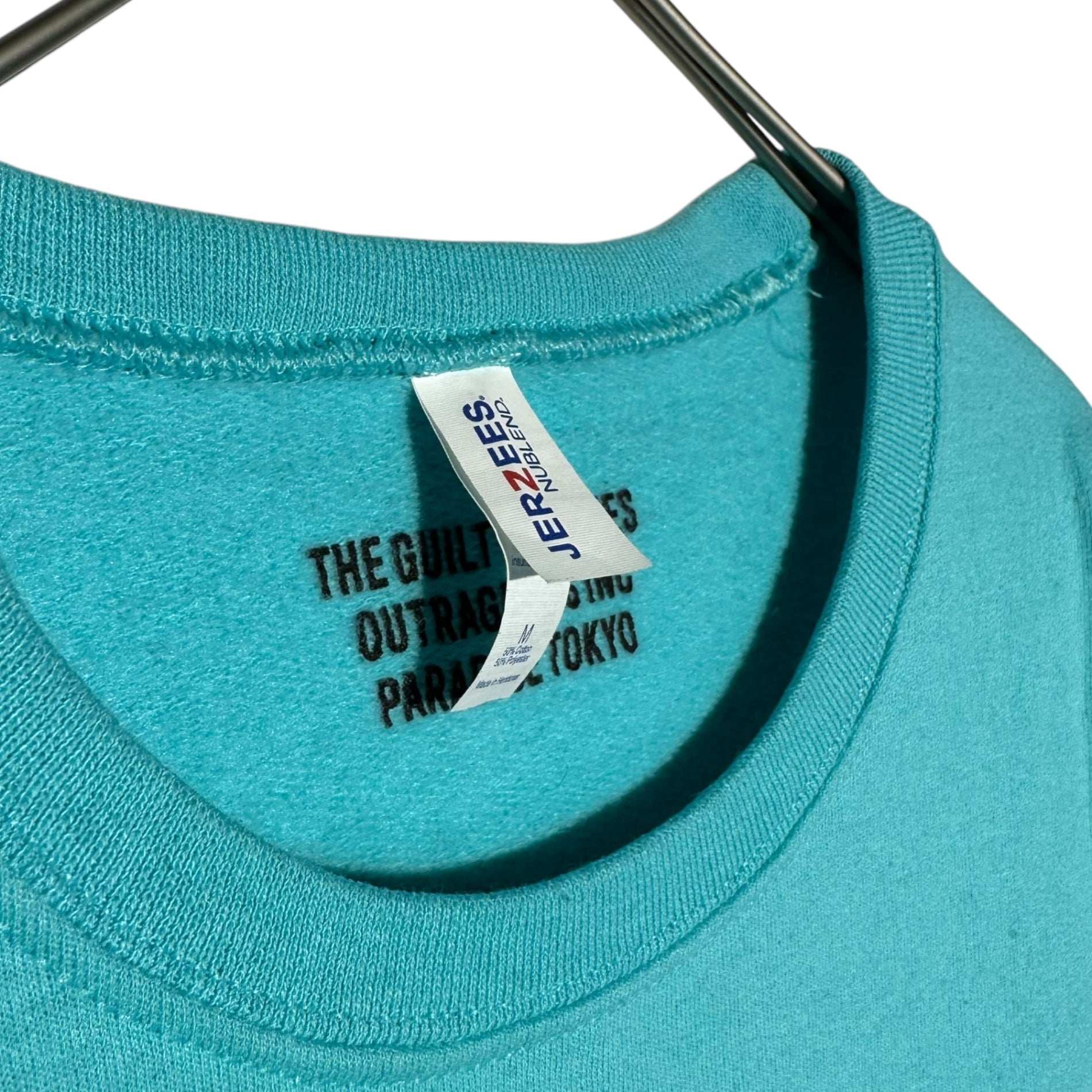 WACKO MARIA(ワコマリア) 21AW Back Maria Print Crew Neck Sweatshirt 21AW バックマリア プリント クルーネック スウェット M ティファニーブルー 著名人着用モデル