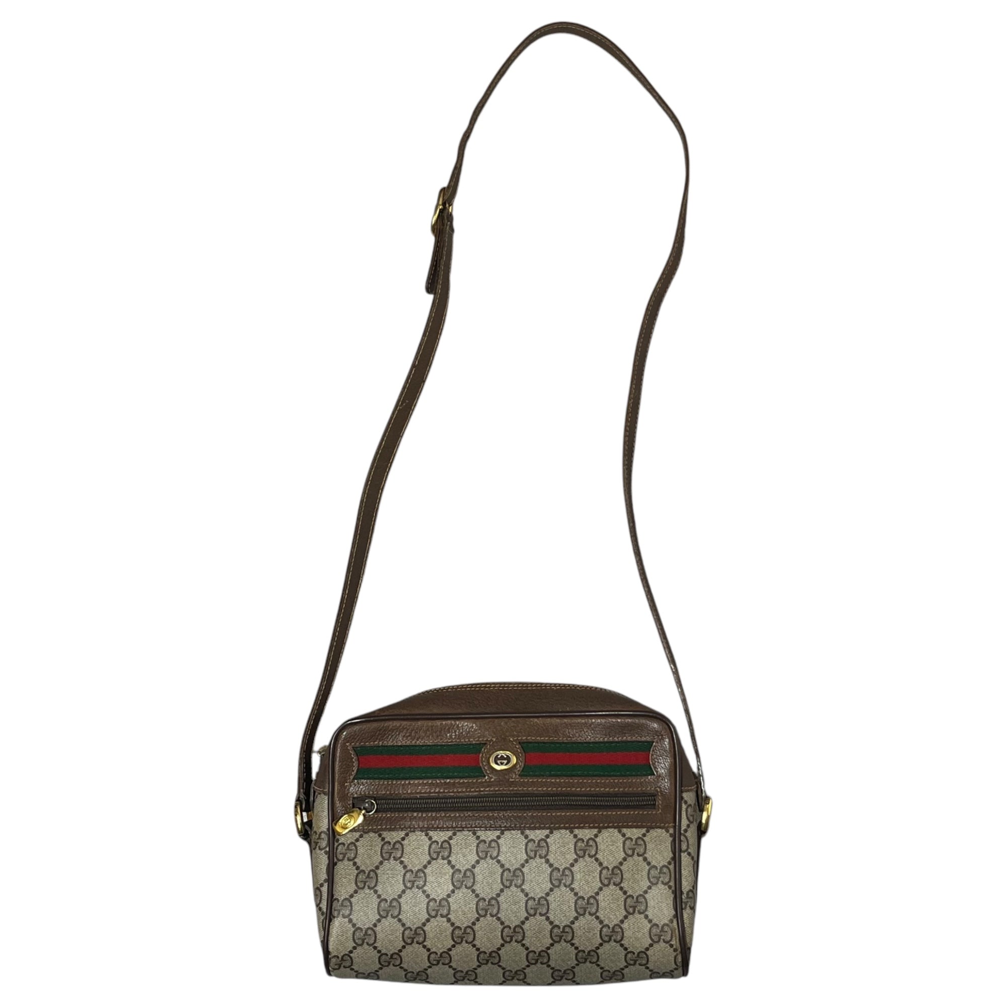 GUCCI(グッチ) GG canvas sherry line shoulder bag GGキャンバス シェリーライン ショルダーバッグ 56.02.087 ベージュ