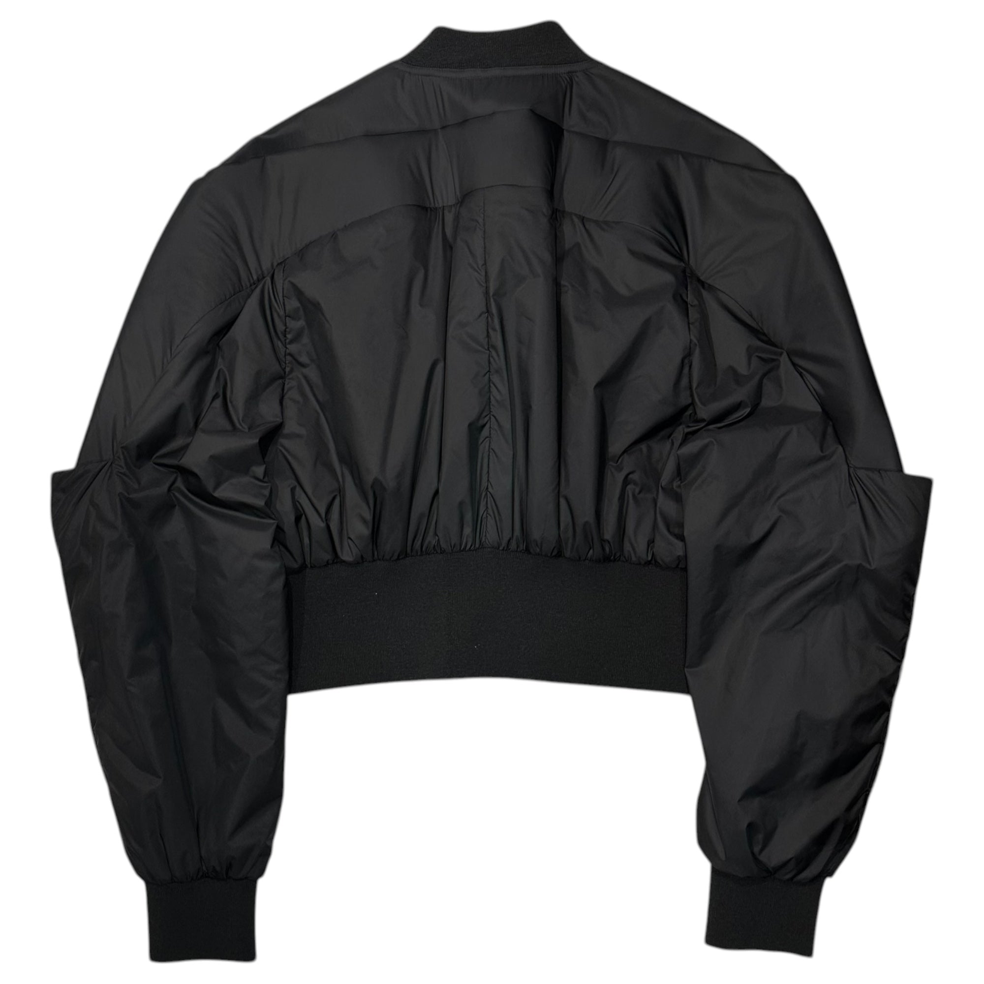 Rick Owens(リックオウエンス) 23SS Girdered Bomber Cropped Jacket ガーダード ボンバー クロップド ジャケット RR01C4799-ND 50 ブラック