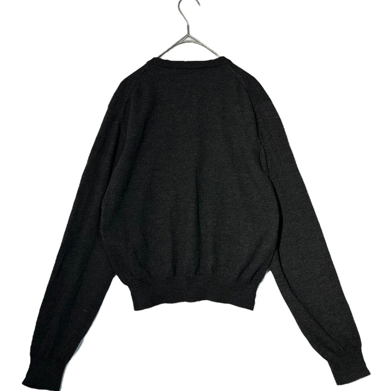 DOLCE&GABBANA(ドルチェ&ガッバーナドルガバ) Wool V-neck knit ウール Vネック ニット 2EC0001Z5 46(S) チャコールグレー