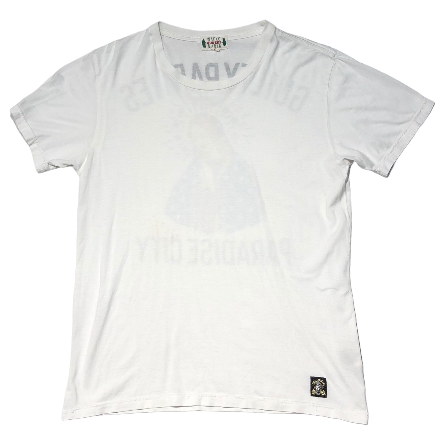 WACKO MARIA(ワコマリア) Maria print TEE マリア プリント Tシャツ S ホワイト×マルチカラー