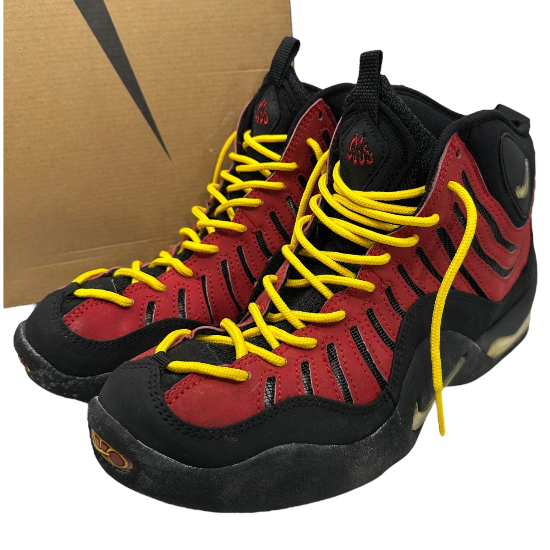 NIKE(ナイキ) 1996 Air Bakin OG エア ベイキン オリジナル 130835-611 26.5cm レッド×ブラック 90's 90年代 ヴィンテージ 箱付 ハイカット スニーカー