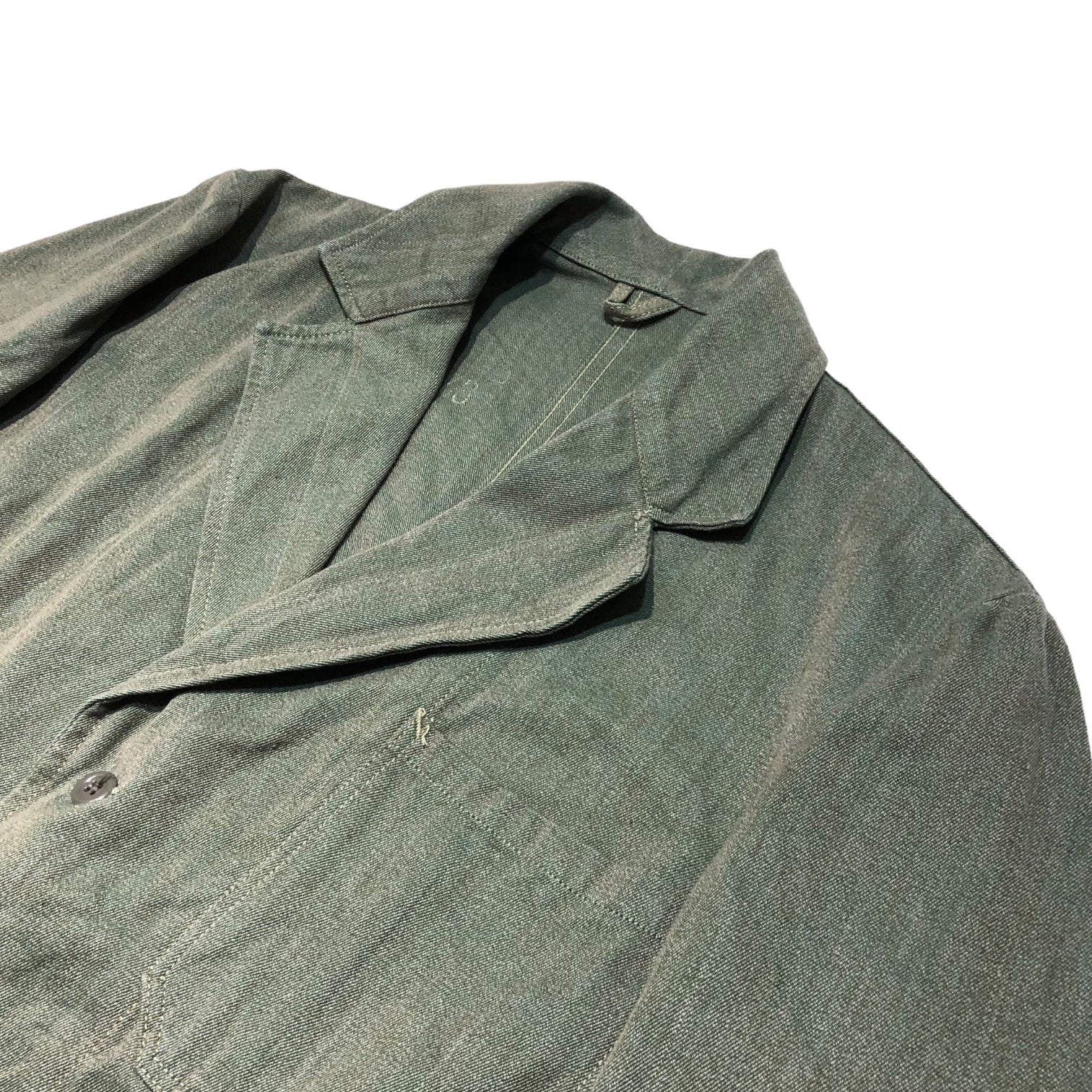 Swedish army(スウェーデン軍) 60's Prisoner setup プリズナー セットアップ 48(L程度) カーキグリーン FRISTADS SANFOR 60年代 ヴィンテージ