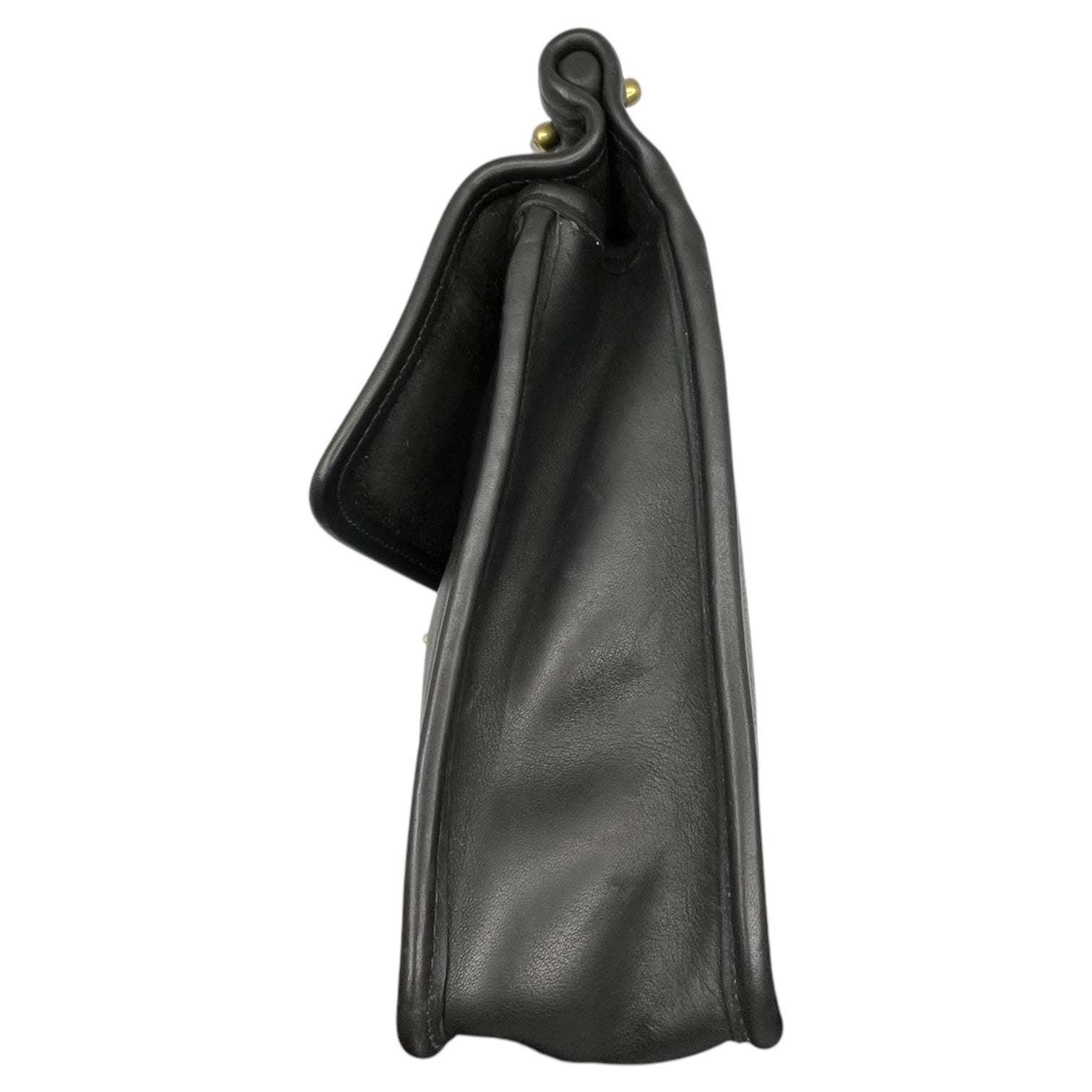 COACH(コーチ) OLD COACH 2WAY leather turnlock shoulder bag レザー ターンロック レザー ショルダー バッグ 9927 ブラック ヴィンテージ