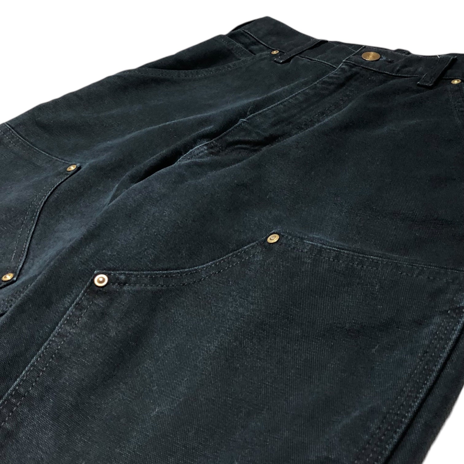 carhartt(カーハート) double knee painter pants ダブルニー ペインター パンツ USA製 29×34 ブラック ダック地 ワーク