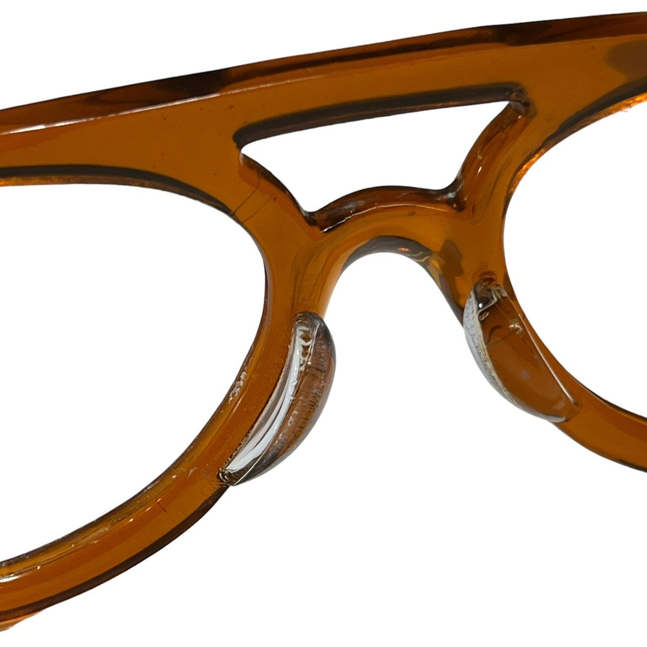 Euro vintage(ヨーロッパヴィンテージ) 40's French vintage flameフランス ヴィンテージ メガネフレーム 40年代 オレンジ 眼鏡 サングラス