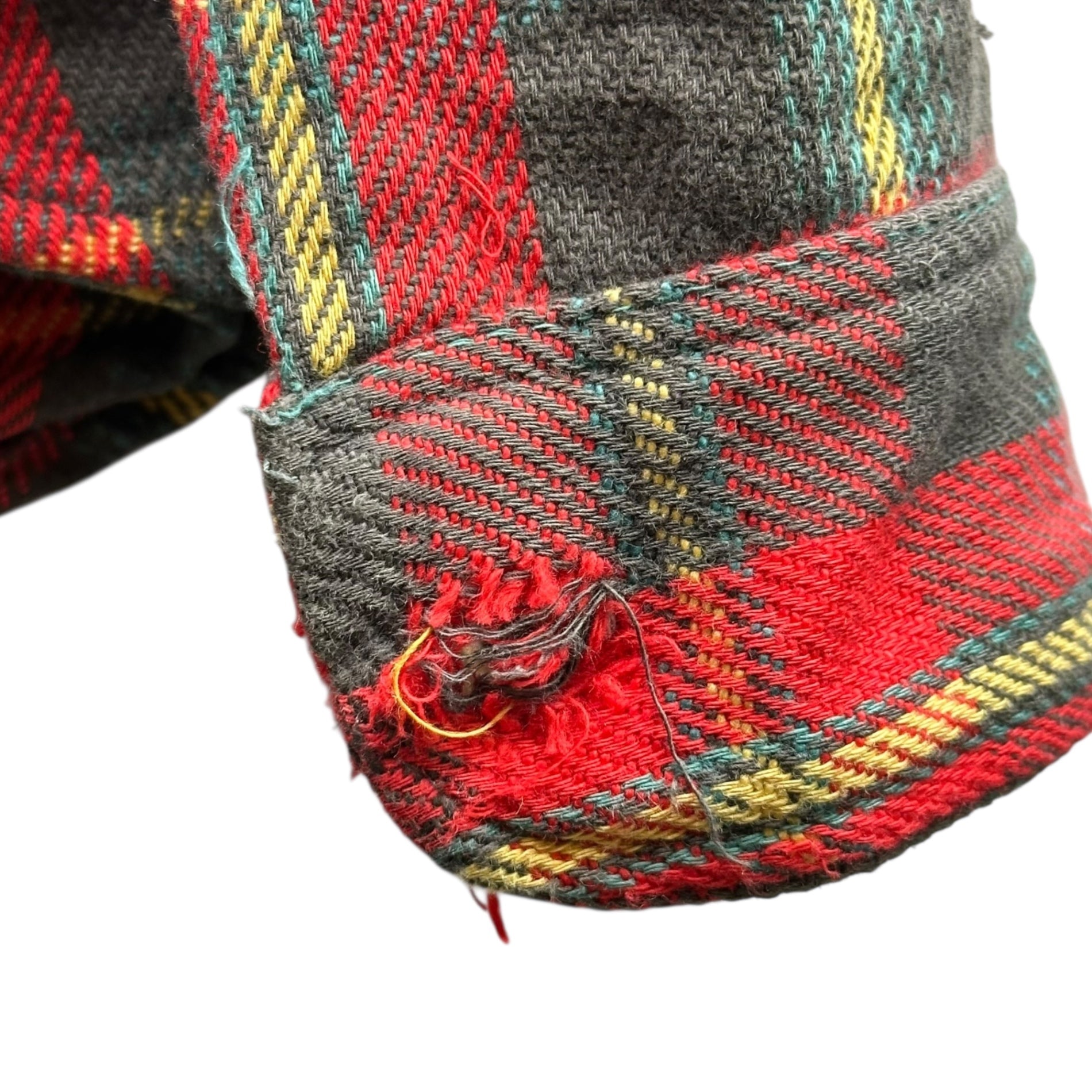 BIG MAC(ビッグマック) 70's FLANNEL CHECK SHIRT フランネル チェック シャツ L レッド×イエロー 70年代 ヴィンテージ ネルシャツ