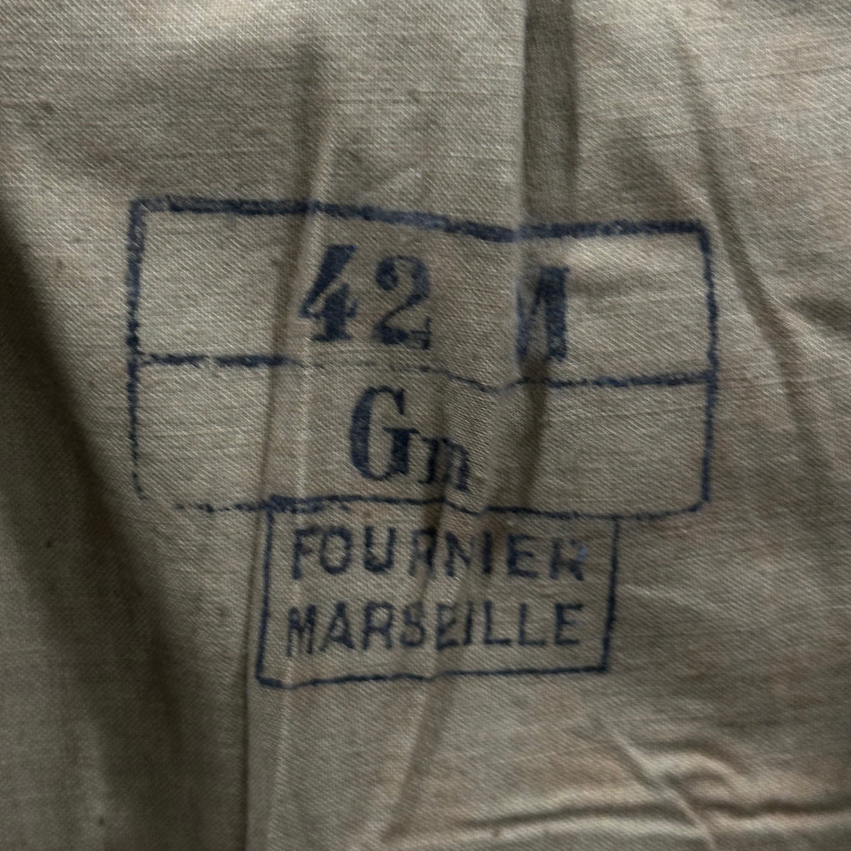 FRENCH MILITARY(フランス軍) 1950's~ Vintage Officer Wool Long Coat ヴィンテージ オフィサー ウール ロング コート 42 オリーブ 推定50年代 メルトン