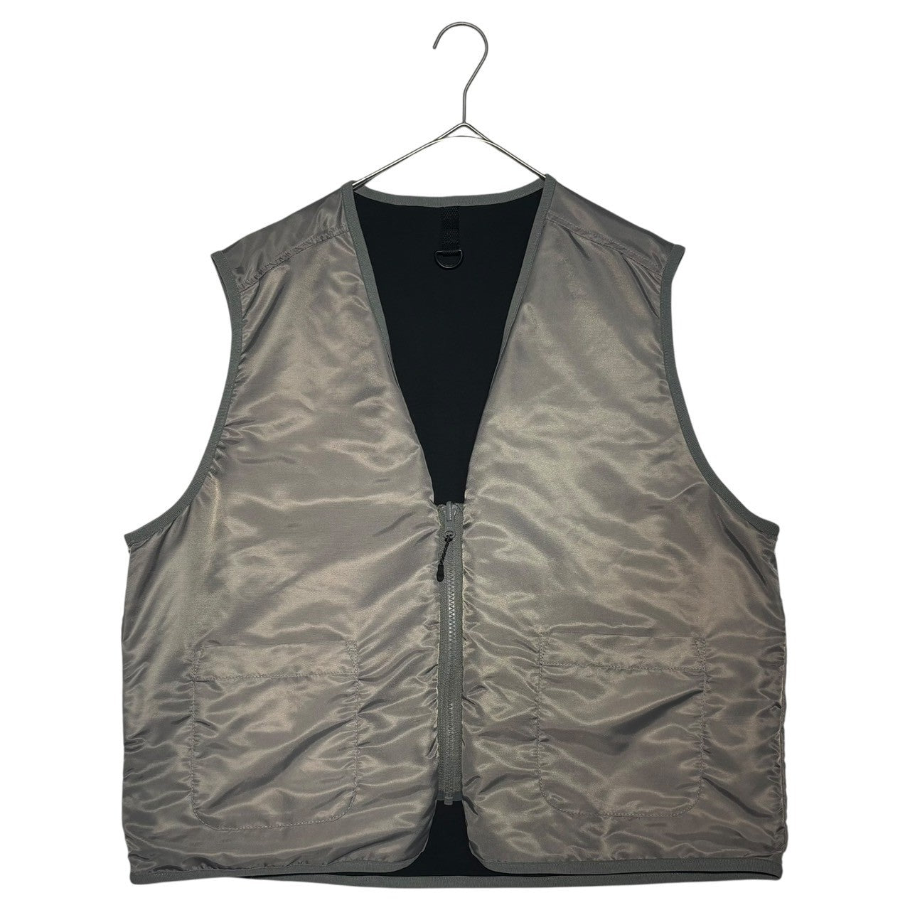 Acy(エイシー) 24SS 2WAY UTILITY VEST ユーティリティー ベスト BSM45-ACY-004 02 ブラック×グレー リバーシブル
