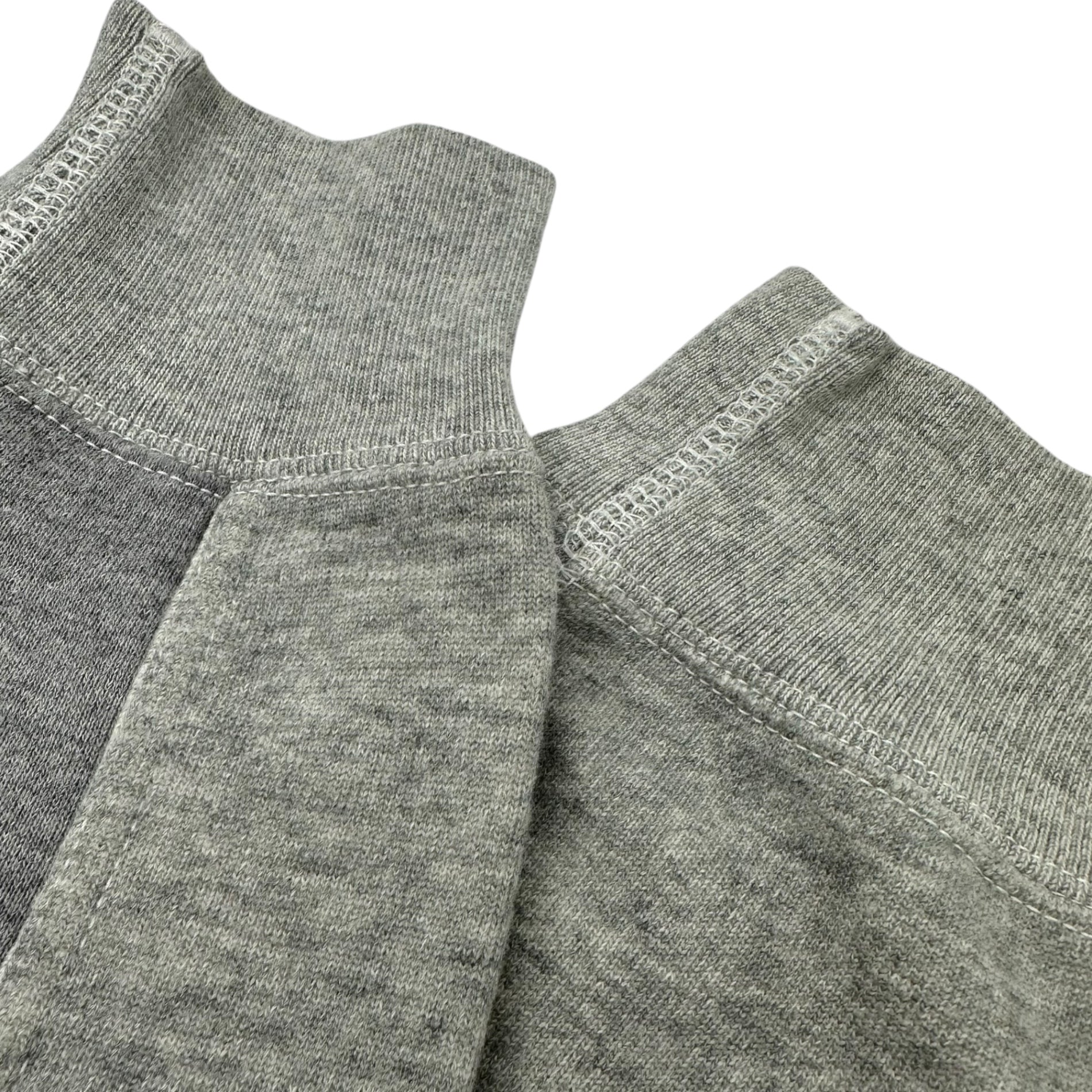 eye CdG JUNYA WATANABE MAN×Champion(アイコムデギャルソンジュンヤワタナベマン×チャンピオン) 15SS Docking Reverse Weave Zip Hoodie ドッキング リバースウィーブ ジップ パーカー WO-T917 M グレー×ネイビー AD2014