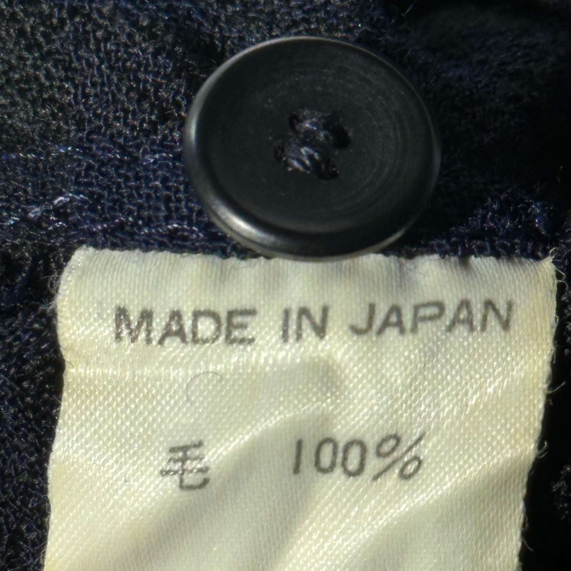 Y's(ワイズ) 70~80’s Hiyoku L/S Check Shirt 70年~80年代 比翼 長袖 チェック シャツ FREE ブラック×ネイビー