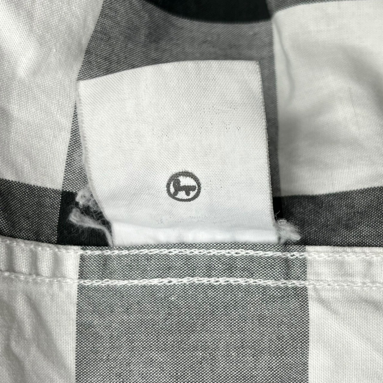 A BATHING APE(アベイシングエイプ) 00's baby milo logo check L/S shirt ベイビー マイロ チェック 長袖 シャツ L ブラック×ホワイト