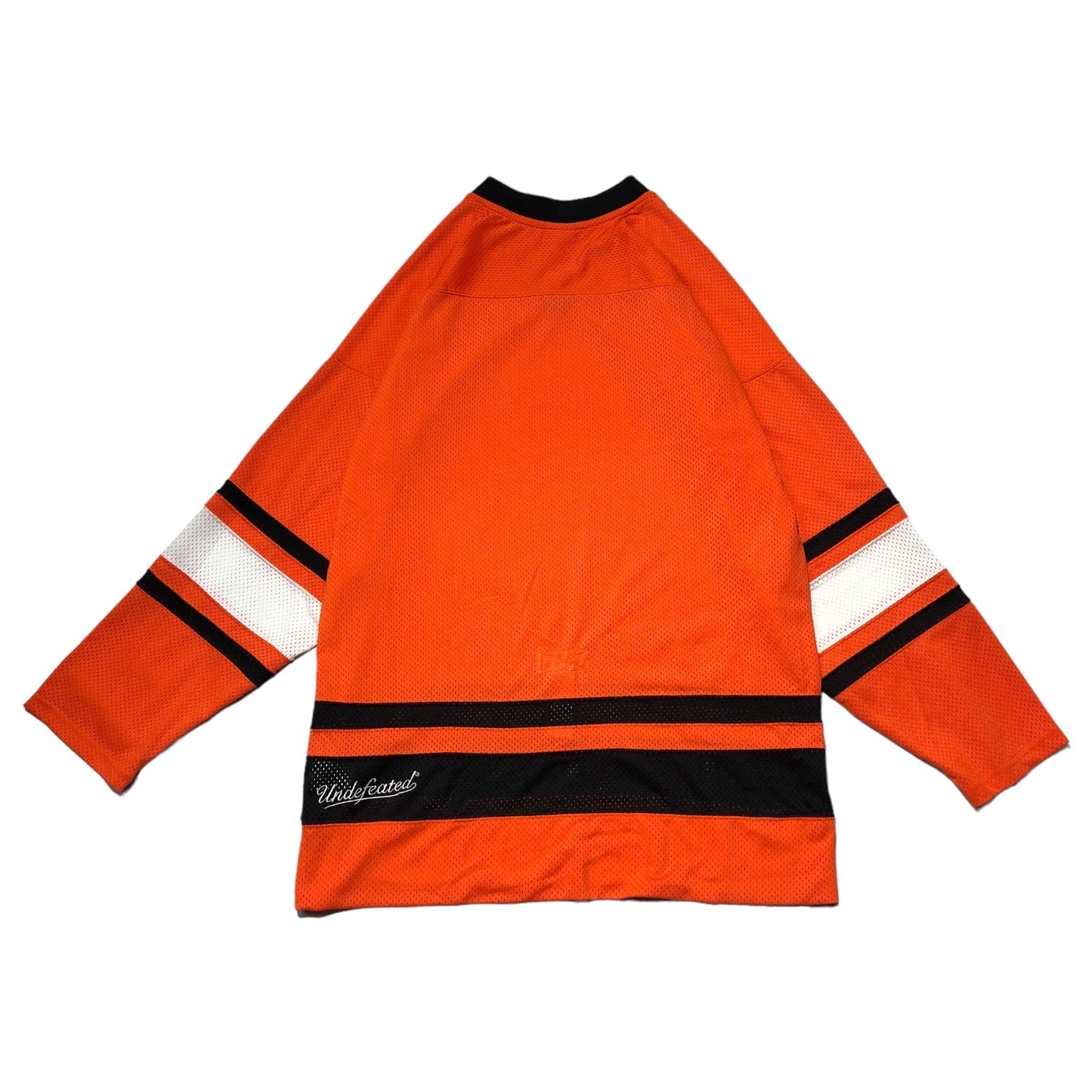 UNDEFEATED(アンディフィーテッド) mesh hockey shirt メッシュ ホッケーシャツ XL オレンジ