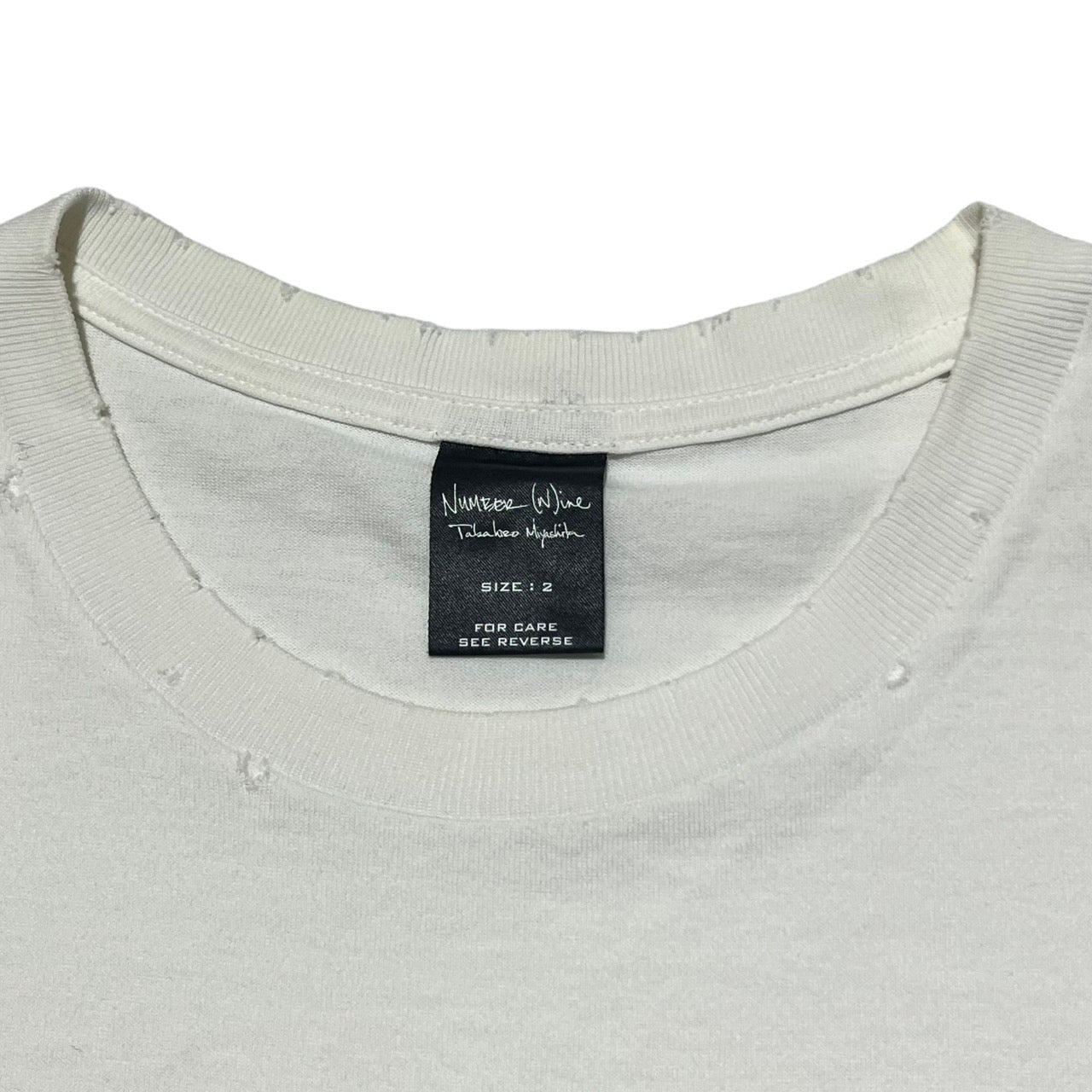 NUMBER (N)INE(ナンバーナイン) 05SS Night Crawler期 ツェッペリンTシャツ/本人期/ナイト期/レッドツェッペリン SIZE 2(S) ホワイト×ブラック アーカイブ archive