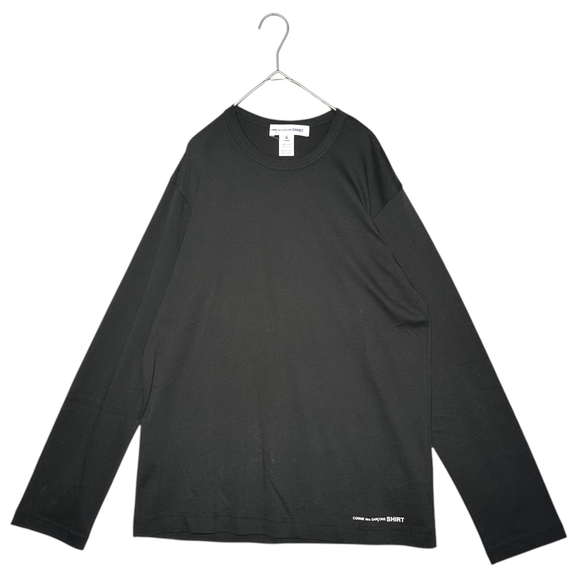 COMME des GARCONS SHIRT(コムデギャルソンシャツ) L/S pocket Logo Tee 長袖 ロゴ ポケット Tシャツ W27110 M ブラック