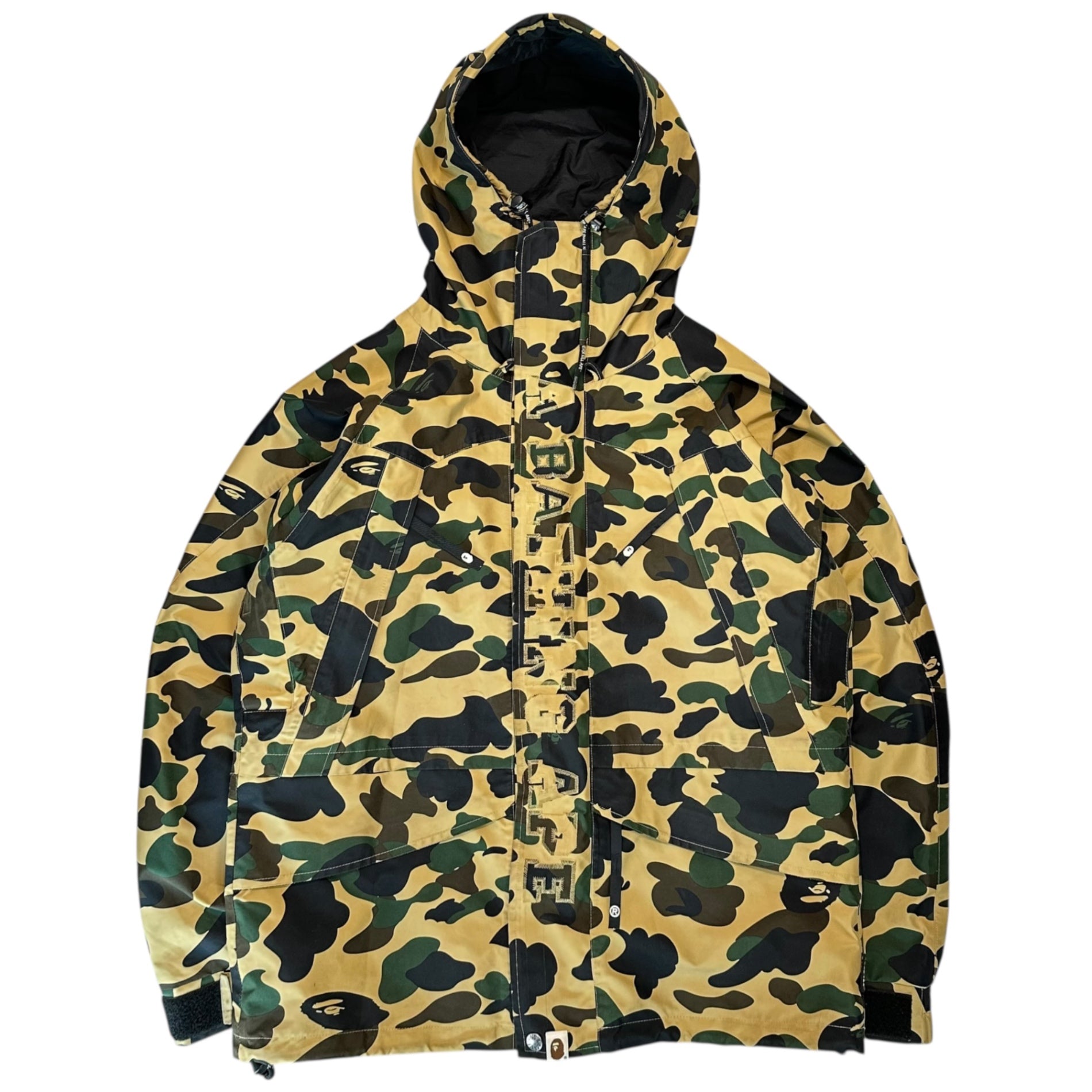 A BATHING APE(アベイシングエイプ) 00's 1ST CAMO SNOWBOARD JACKET ファーストカモ スノボード ジャケット スノボ M カーキ