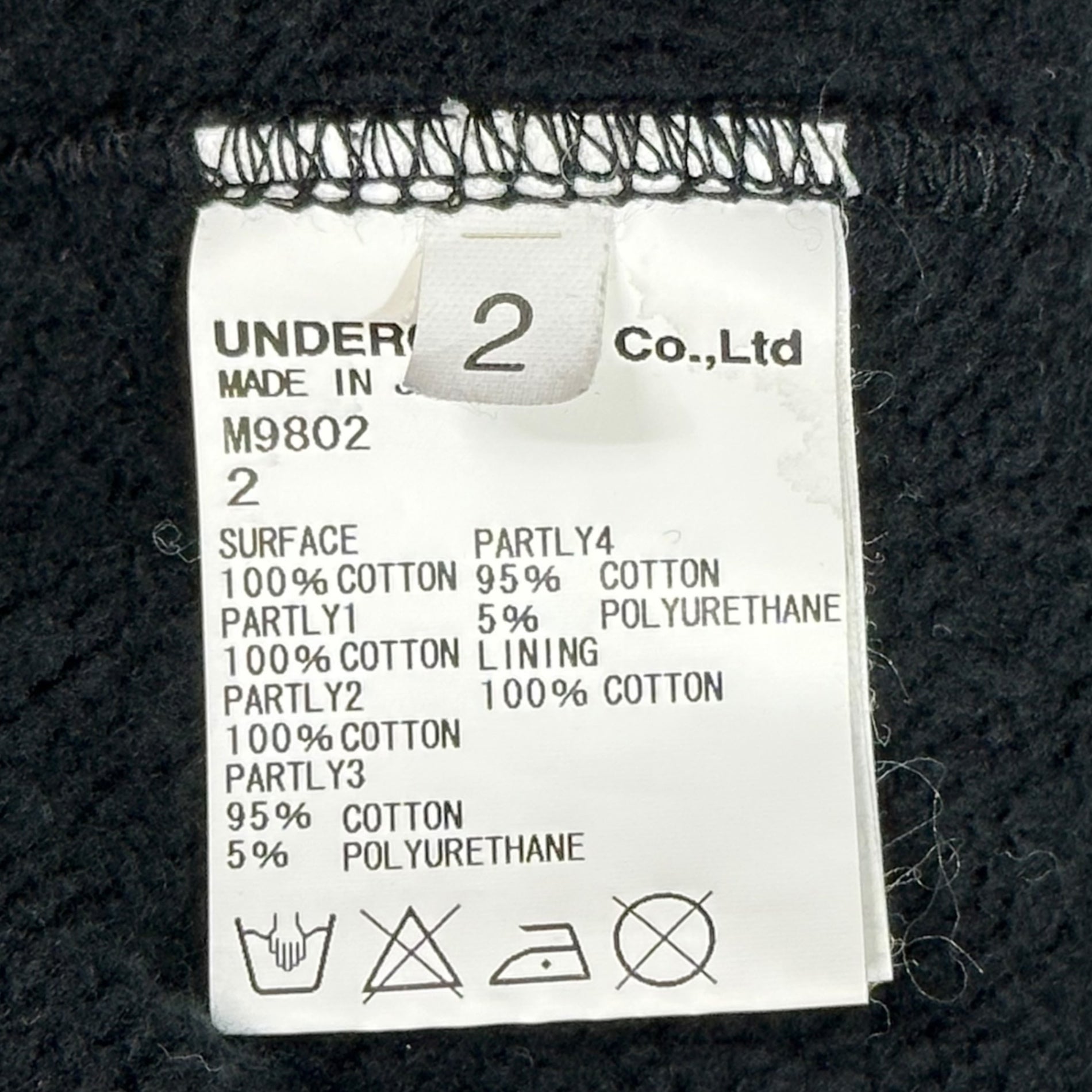 UNDERCOVERISM(アンダーカバイズム) 14SS SCAB Hagi Twin Zip Hoodie 青山限定 ハギ ツイン ジップ パーカー M9802 2 ブラック