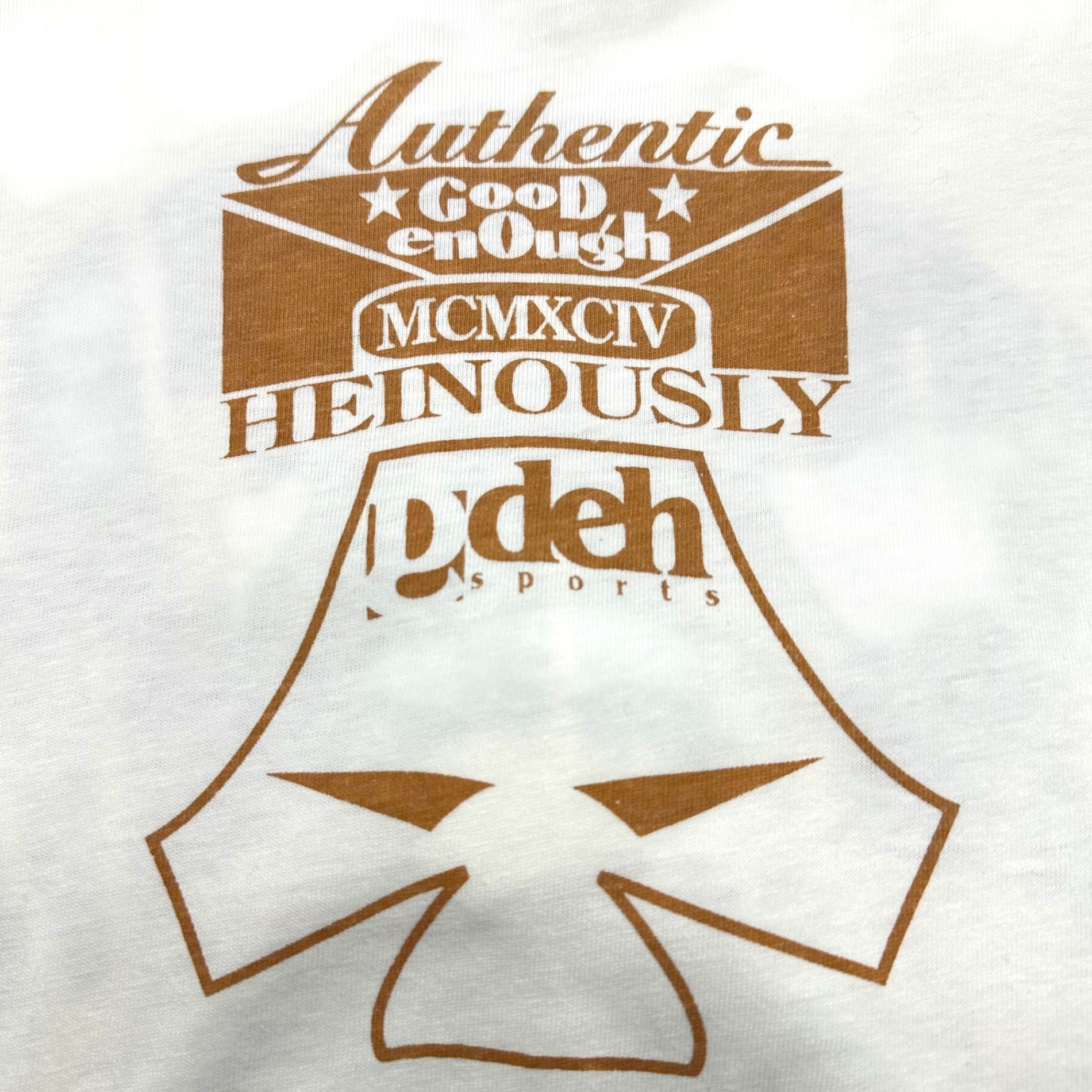 GOODENOUGH(グッドイナフ) 90's SUPREME DEVICE T-SHIRT 90年代 シュプリーム デバイス Tシャツ L ホワイト×ブルー 90年代オリジナル Hanesボディ